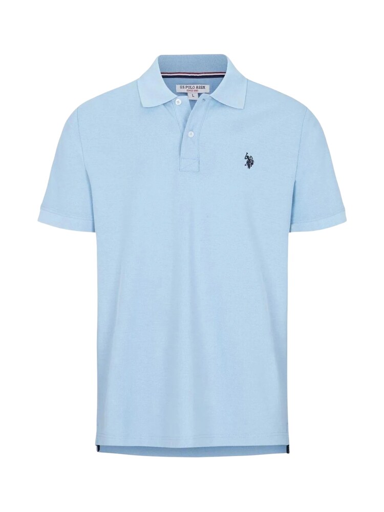 U.S. POLO ASSN. Poloshirt 'Alfred' Herren Größe XXL hellblau / schwarz