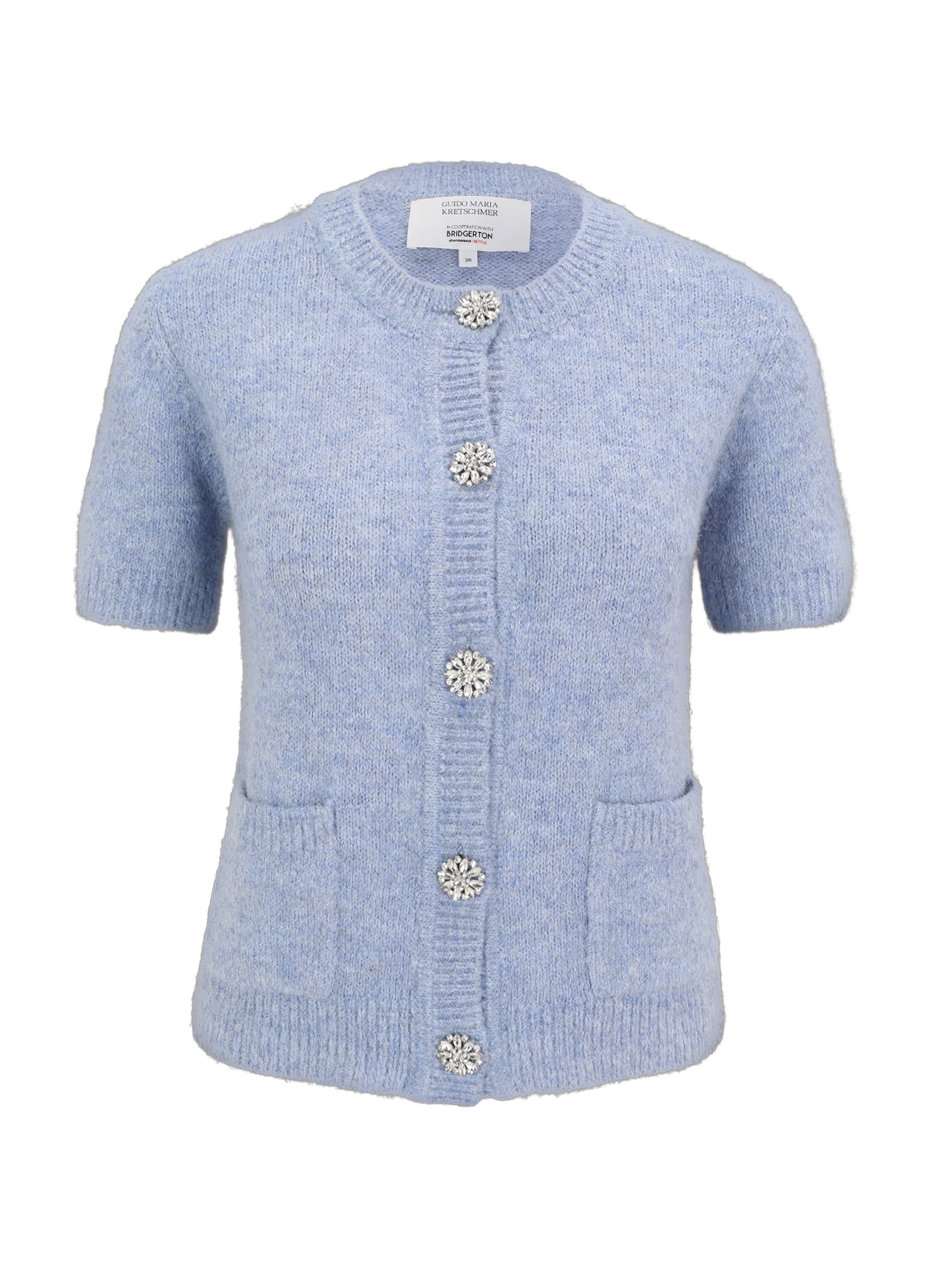 GUIDO MARIA KRETSCHMER FOR BRIDGERTON Geacă tricotată Daphne  cyan