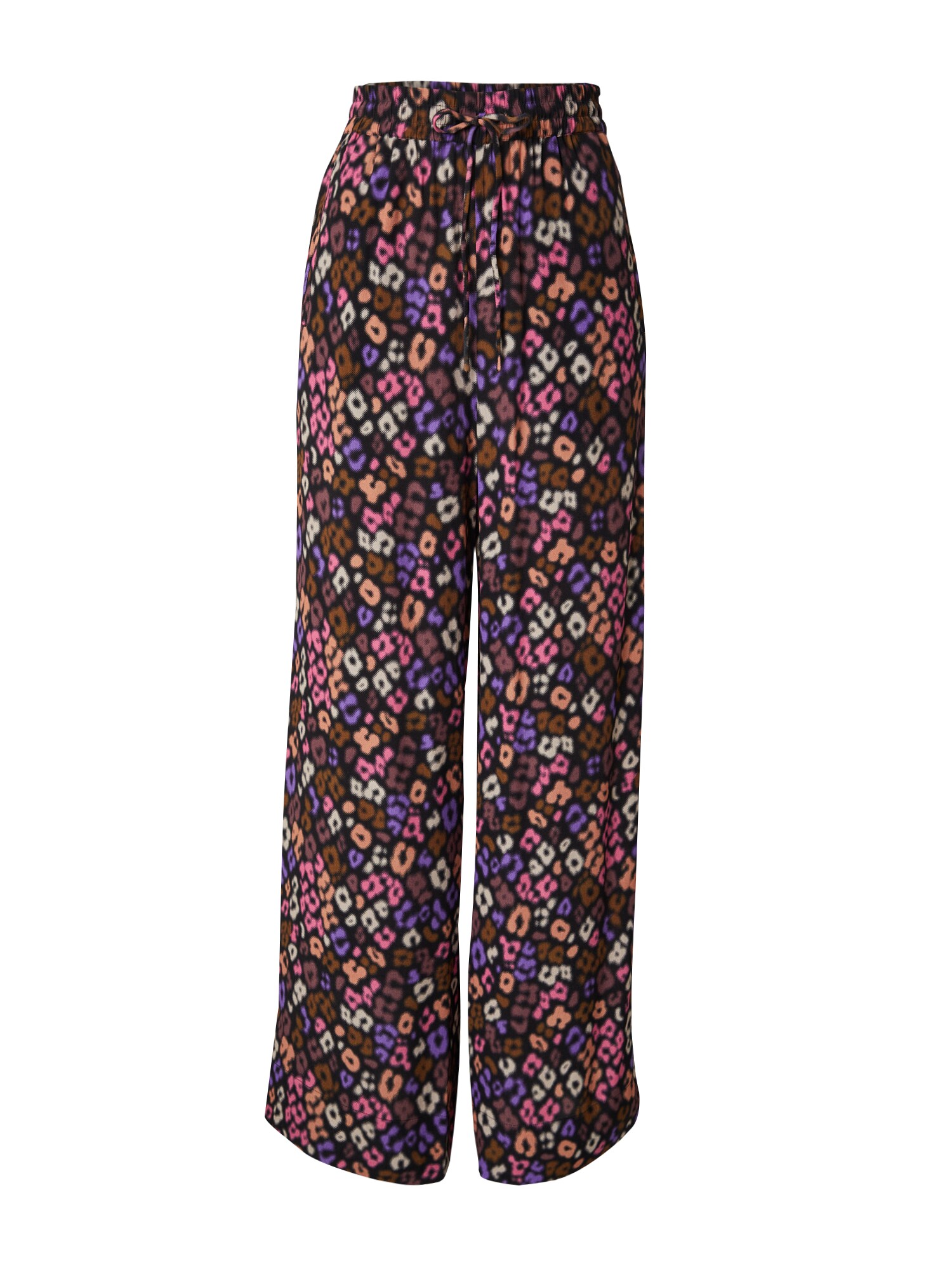 Essentiel Antwerp Pantaloni 'EXTROVERT'  verde / roz / roşu închis / negru