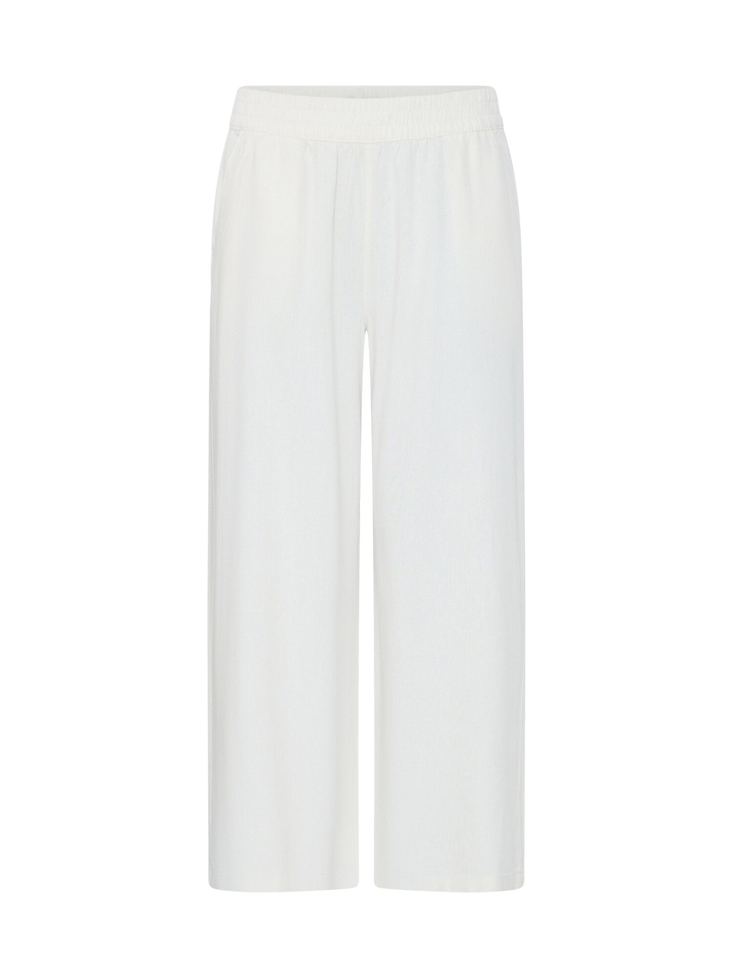Oxmo Pantalón ' OXNInna Linen Mix ' crema / blanco