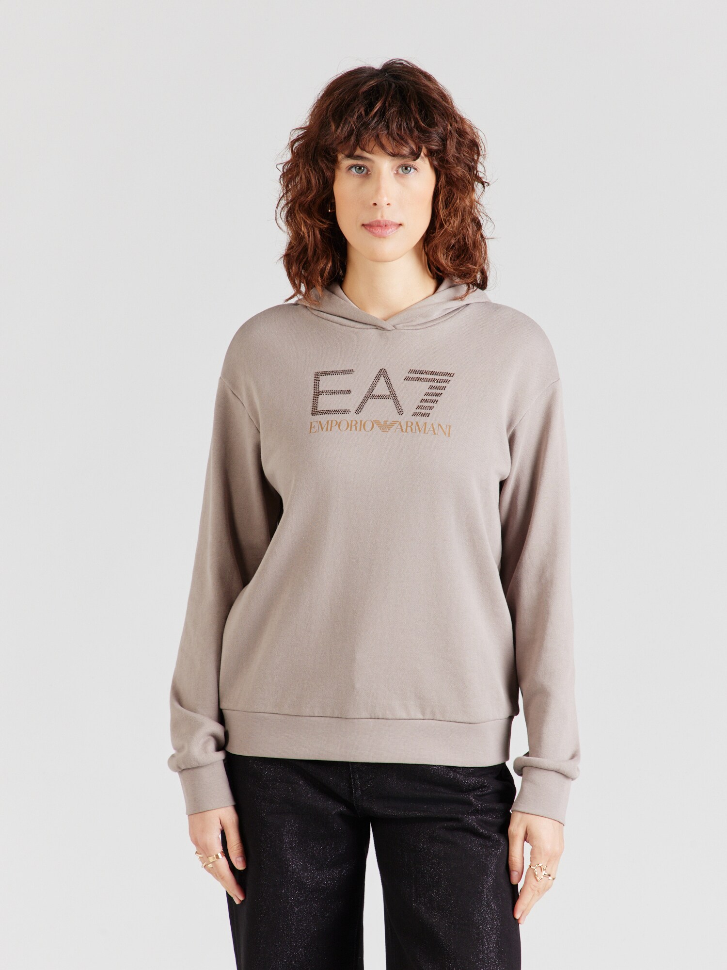 EA7 Emporio Armani Sudadera  taupe / naranja – imagen 4