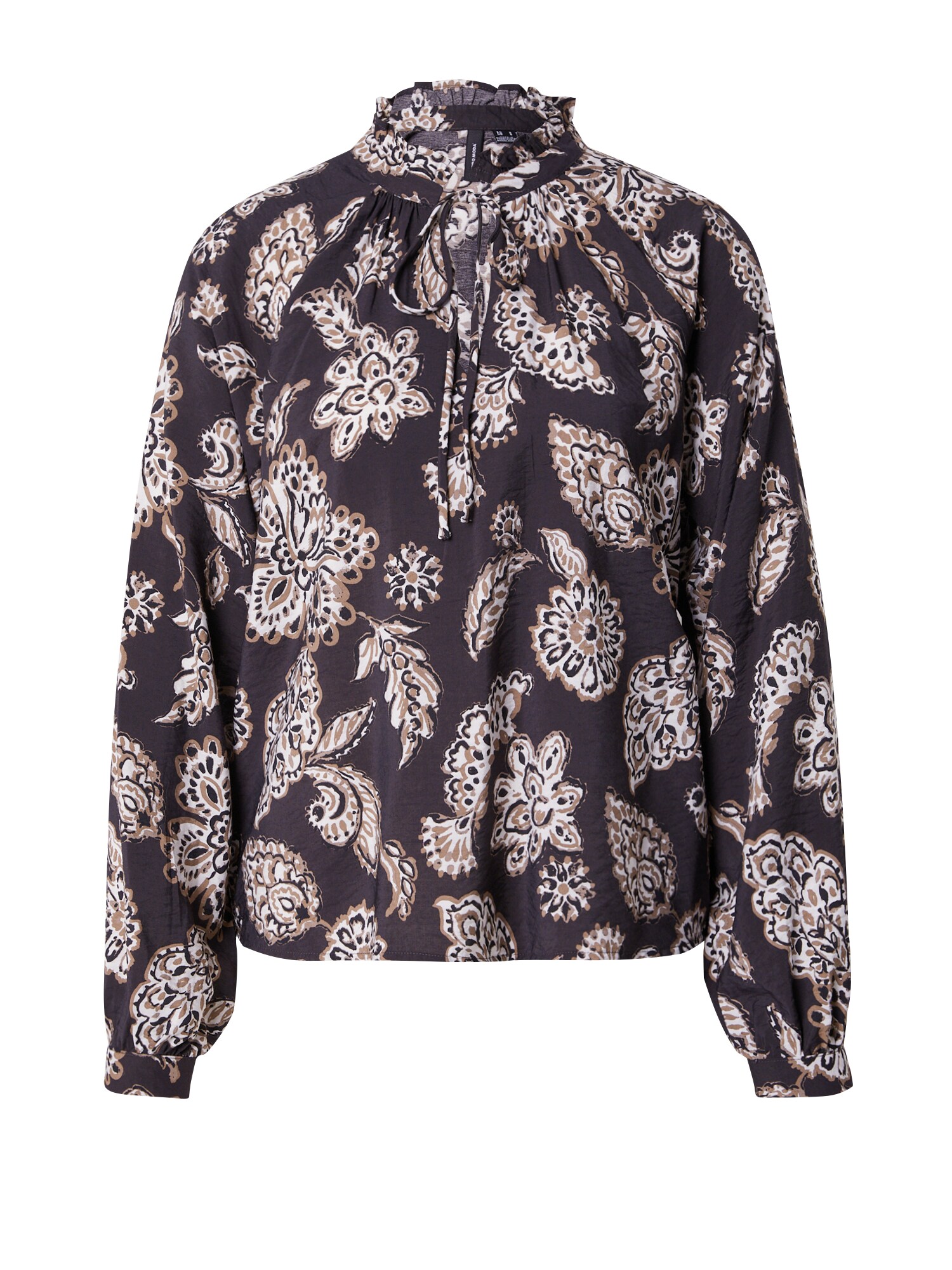 VERO MODA Blúz 'VMJOSIE JOAN'  taupe / antracit / fekete / fehér akciós termékkép 1