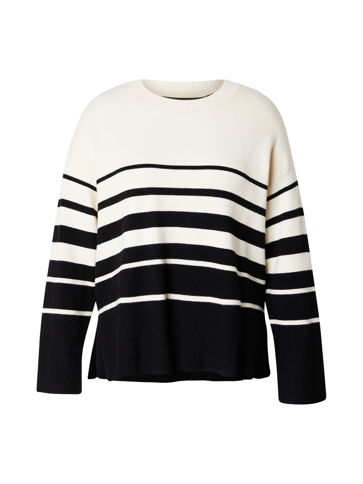 Vero Moda Curve Pulover VMCSABA  negru / alb