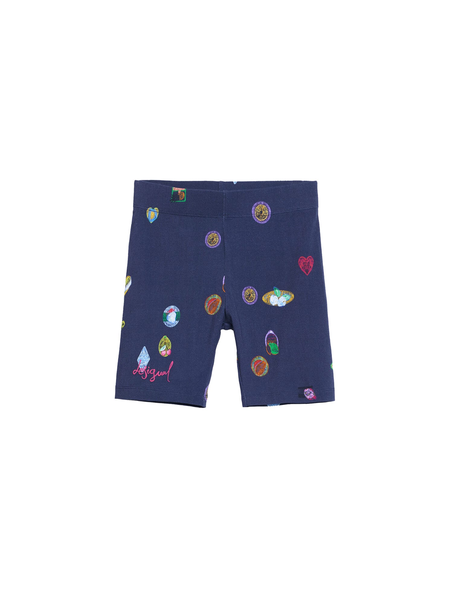 Desigual Leggings  albastru marin / verde / lila / roz