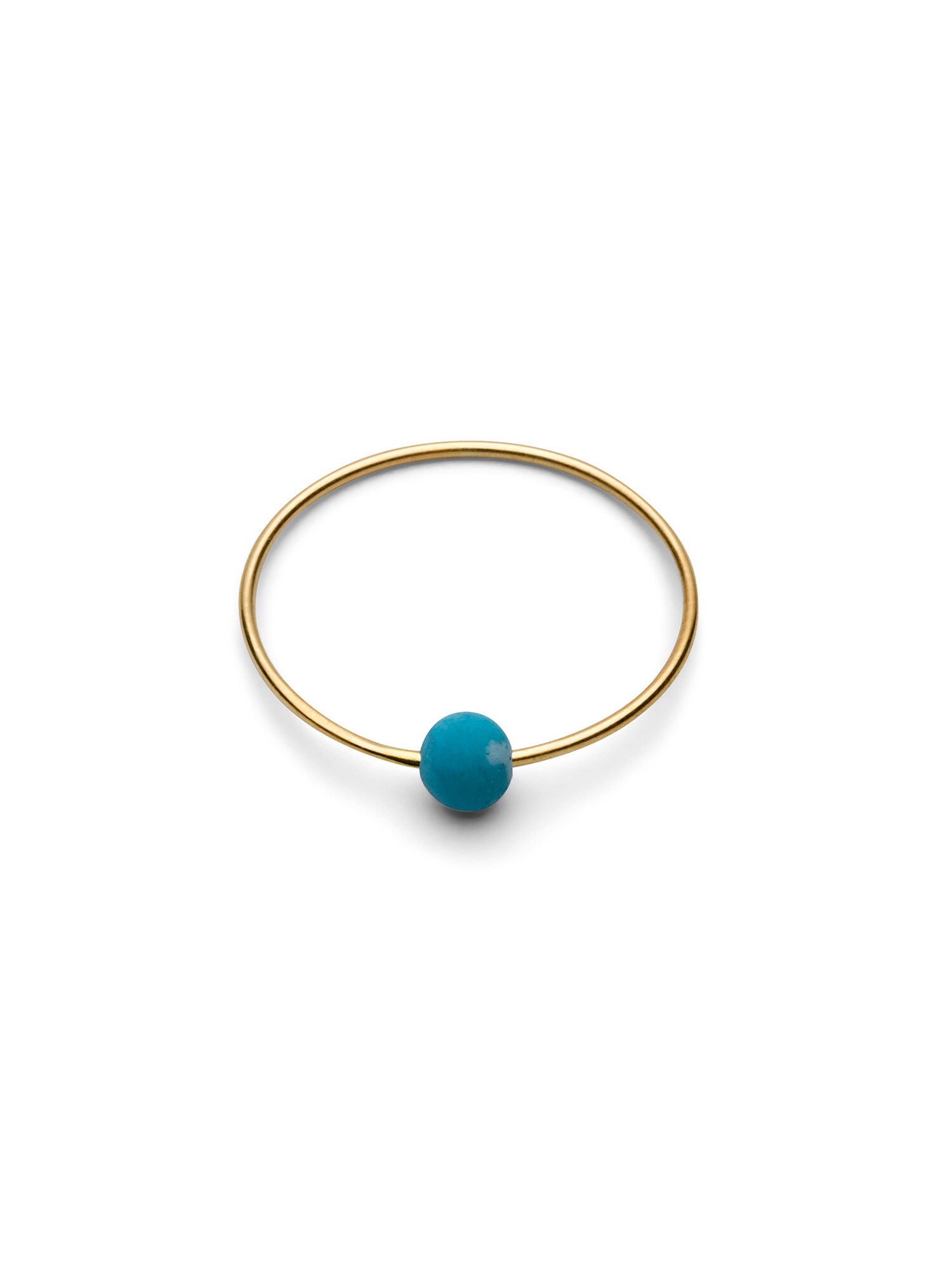 Jukserei Anel 'Birthstone December - Turquoise'  azul / ouro