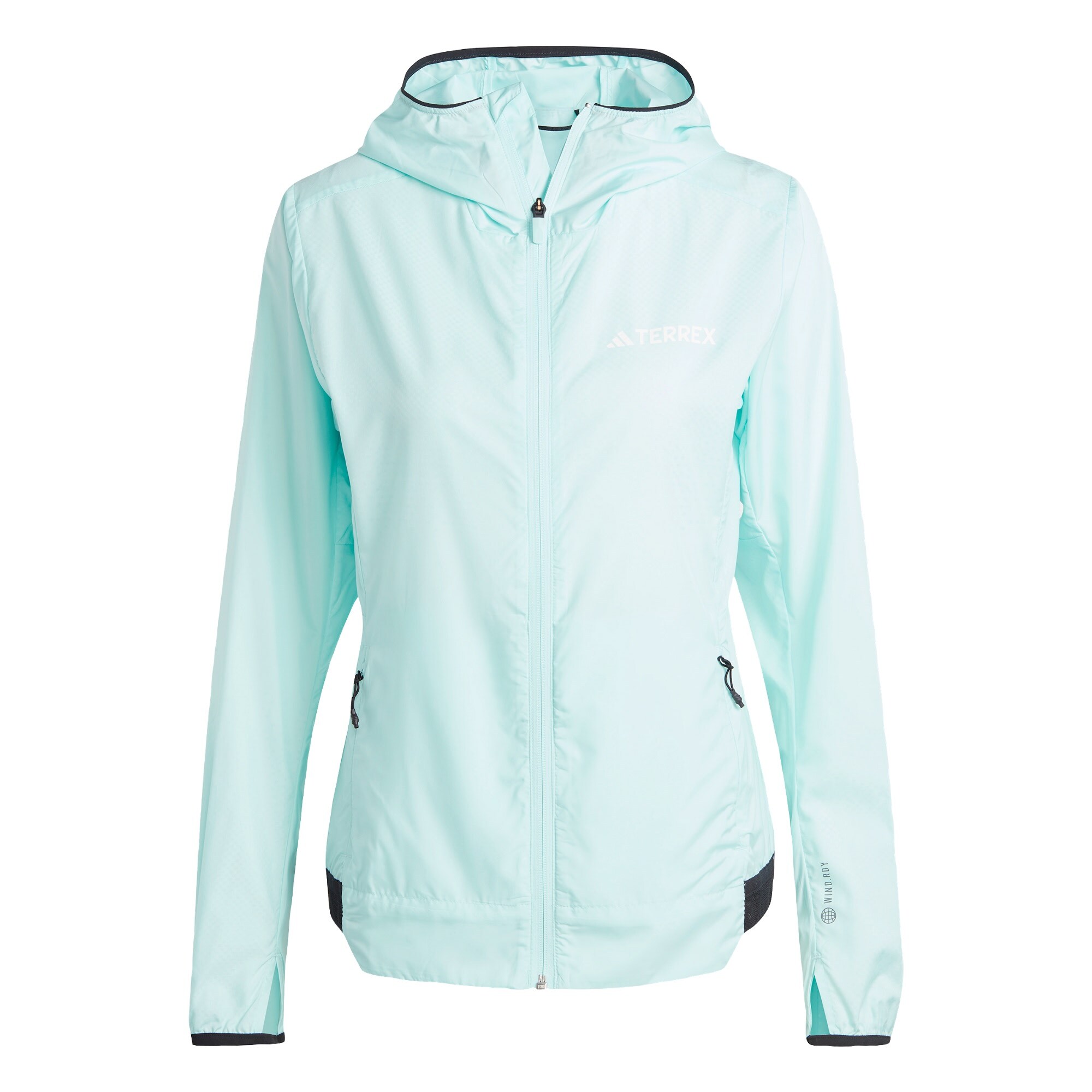 ADIDAS TERREX Zunanja jakna 'Xperior Windweave Wind'  turkizna / voda / črna