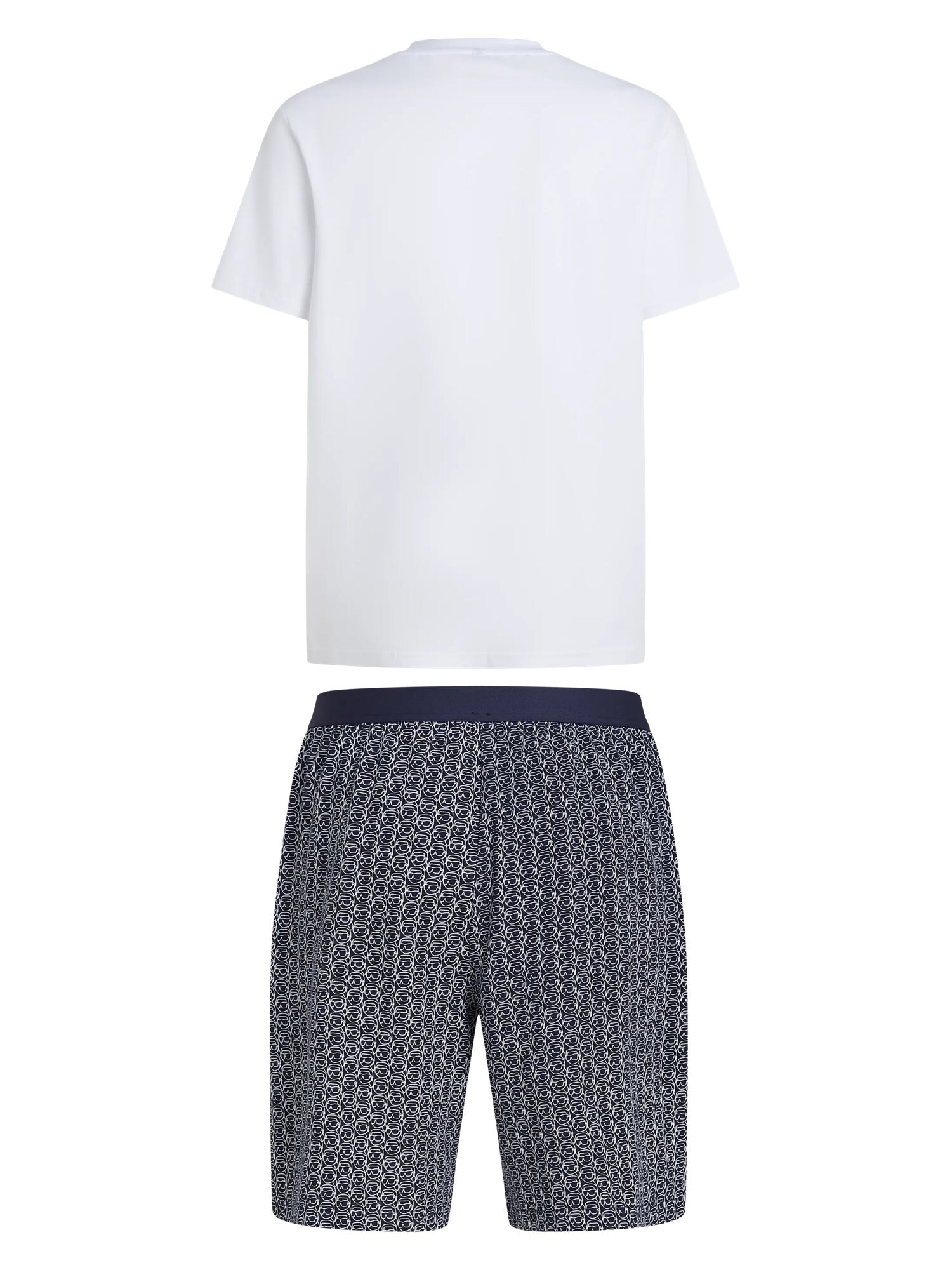 Karl Lagerfeld Pijama corto 'Ikon' azul oscuro / blanco – imagen 3