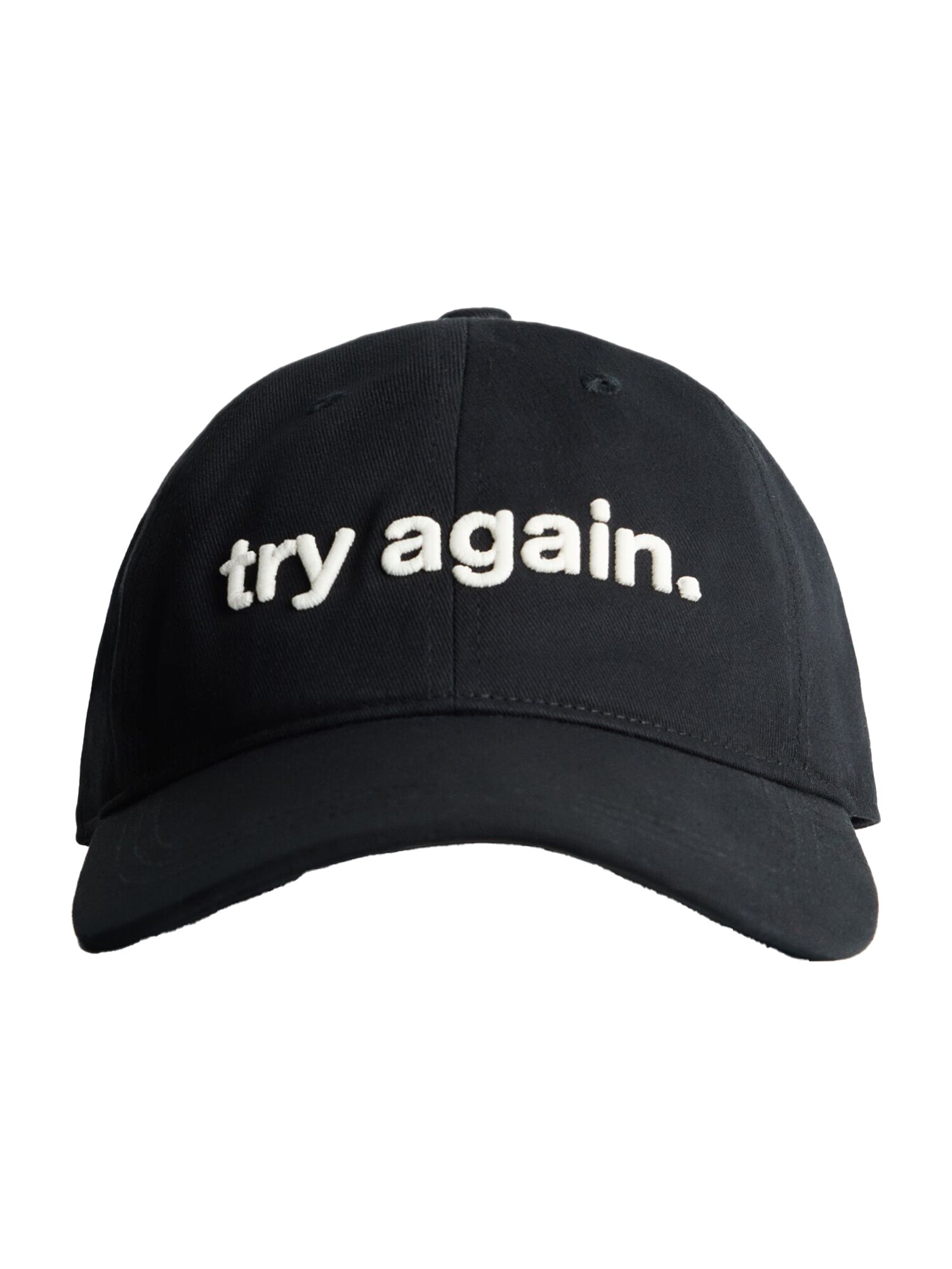 Bershka Șapcă  negru / alb