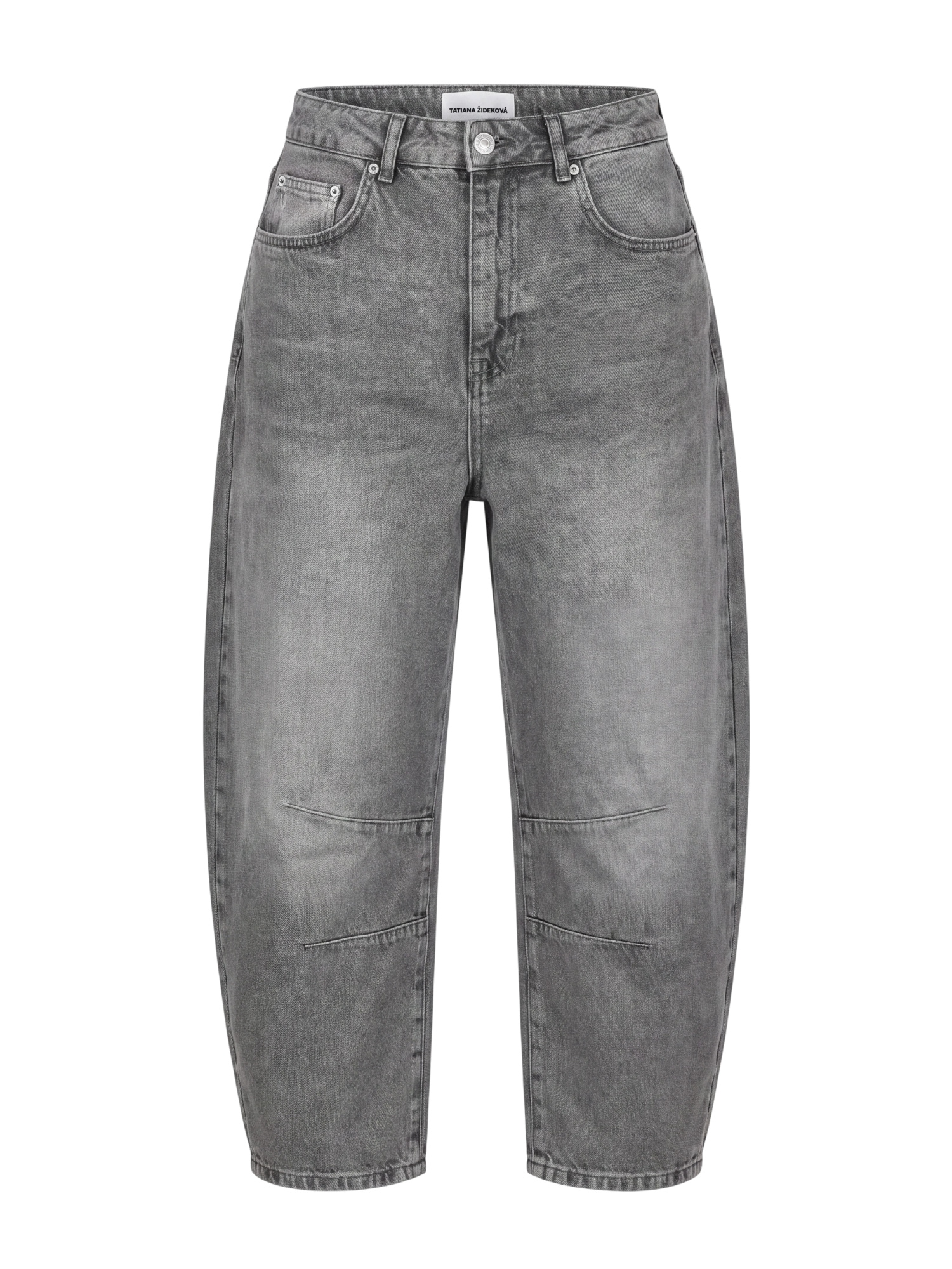 Tatiana Zidekova Jeans gri metalic