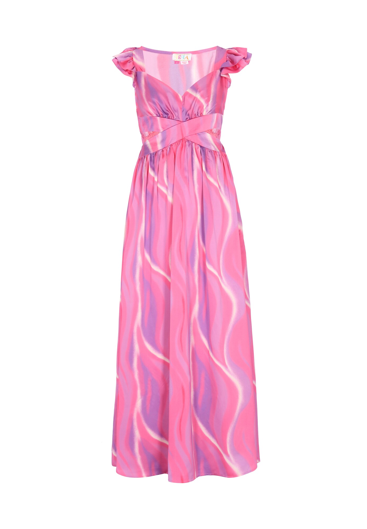 IZIA Vestido de verano 'Festival' lila / lavanda / rosa / offwhite