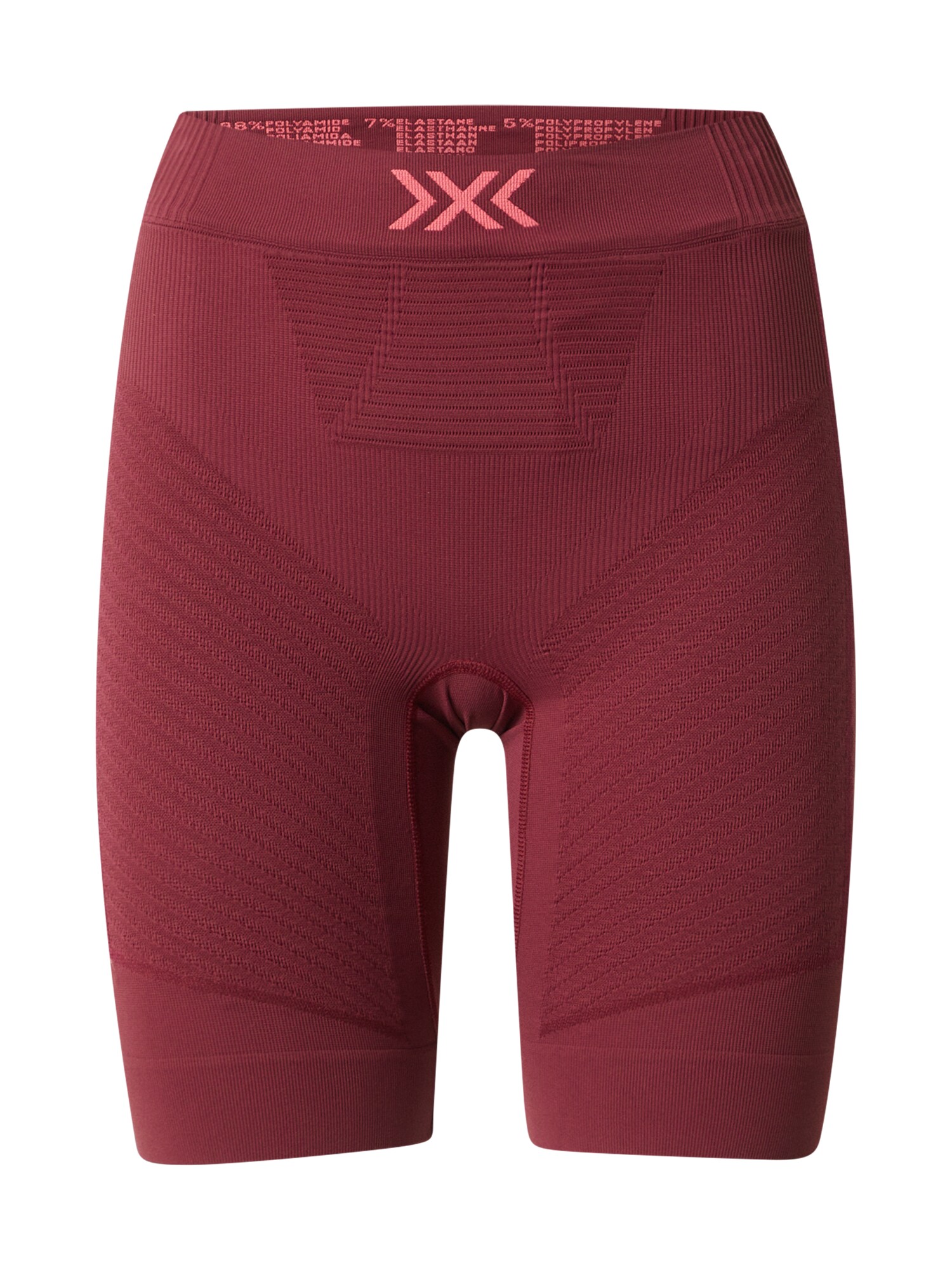 X-BIONIC Sportinės kelnės burgundiško vyno spalva / neoninė rožinė