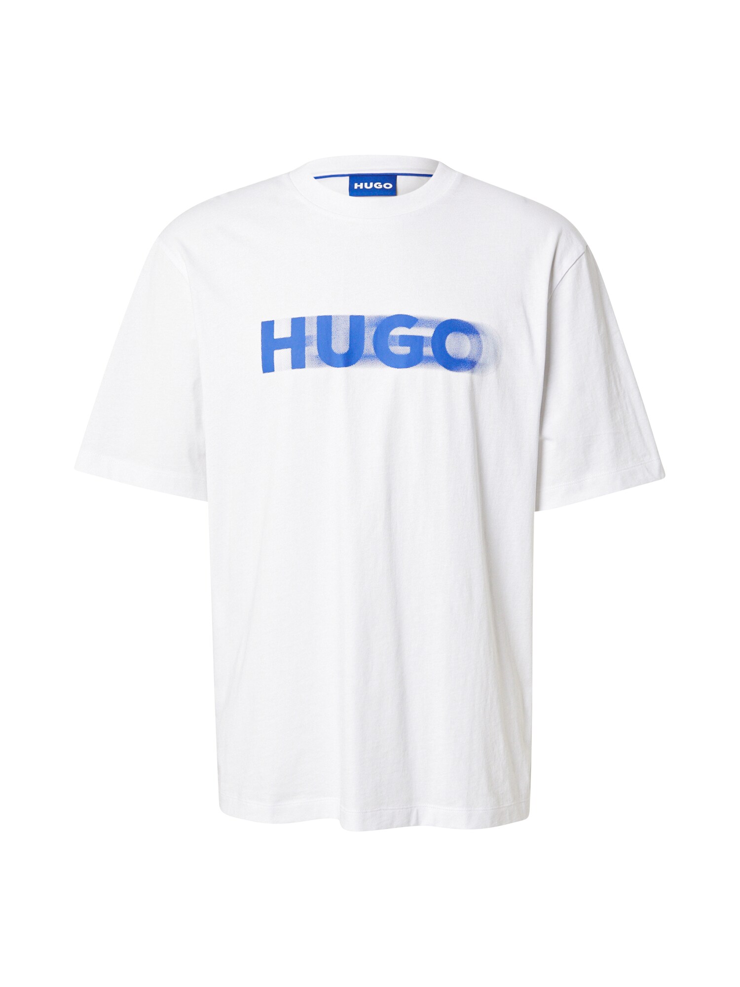 HUGO Póló 'Nalax'  kék / fehér akciós termékkép 1