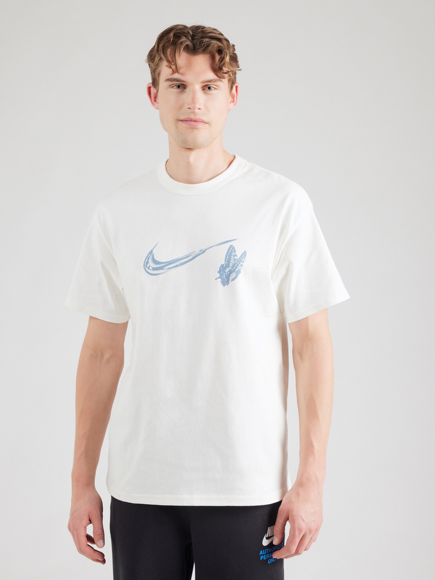 Nike Sportswear Póló 'M90'  zafir / világosszürke termék 2. képe