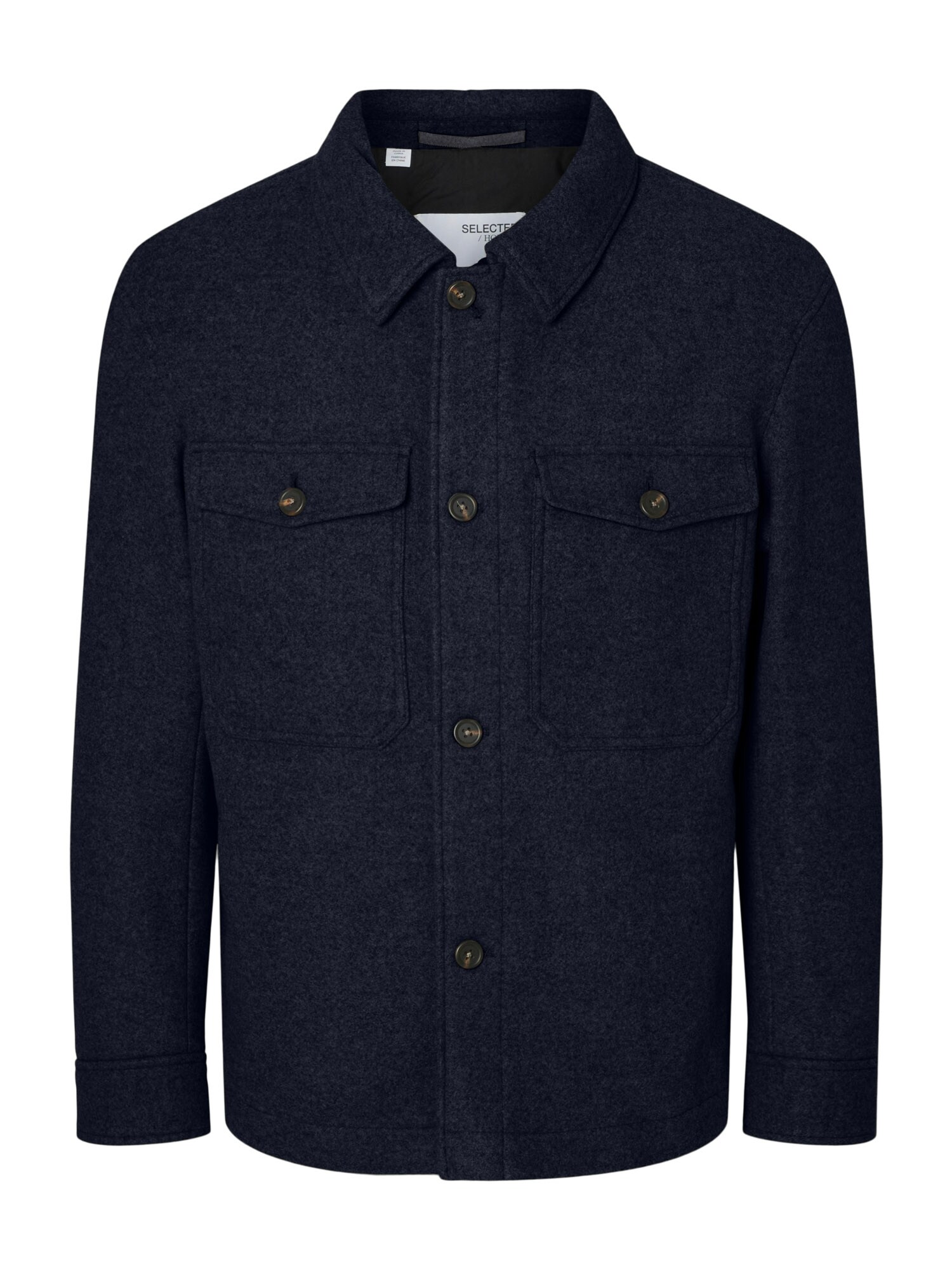 SELECTED Geacă de primăvară-toamnă SLHMitch  albastru marin