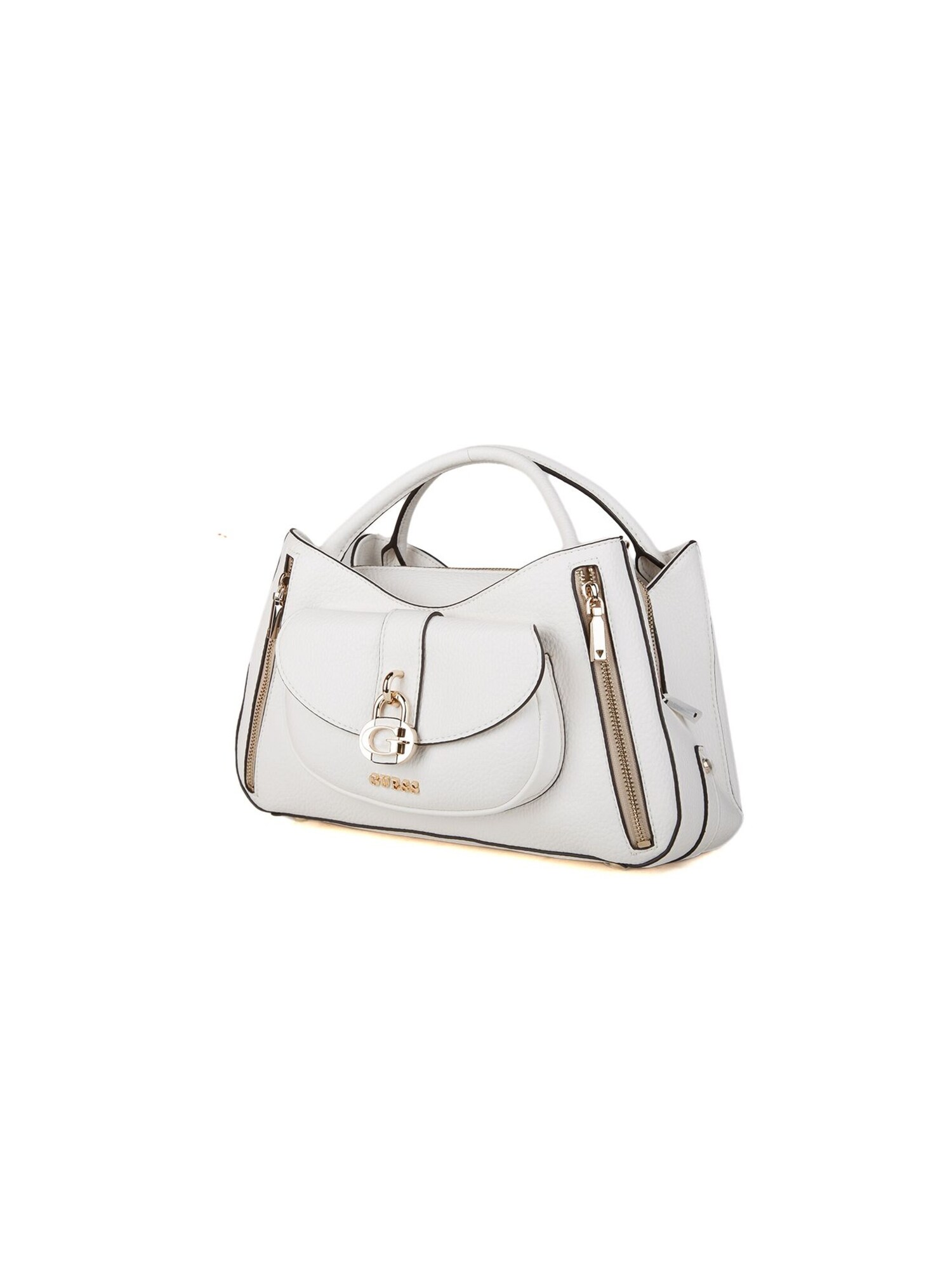 GUESS Bolso de mano 'Jessa Girlfriend Satchel'  blanco – imagen 3