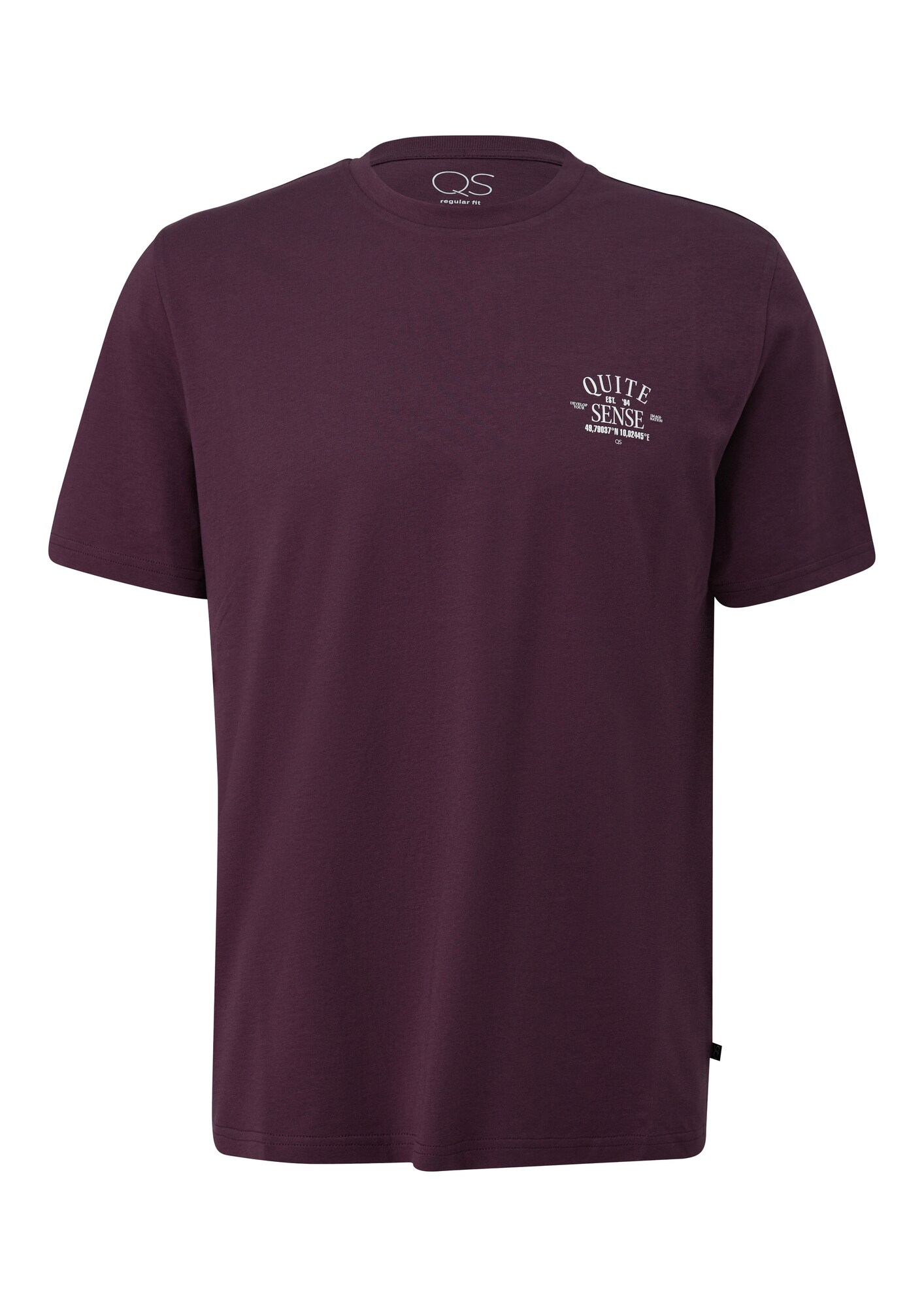 QS Tricou  mov vânătă / alb