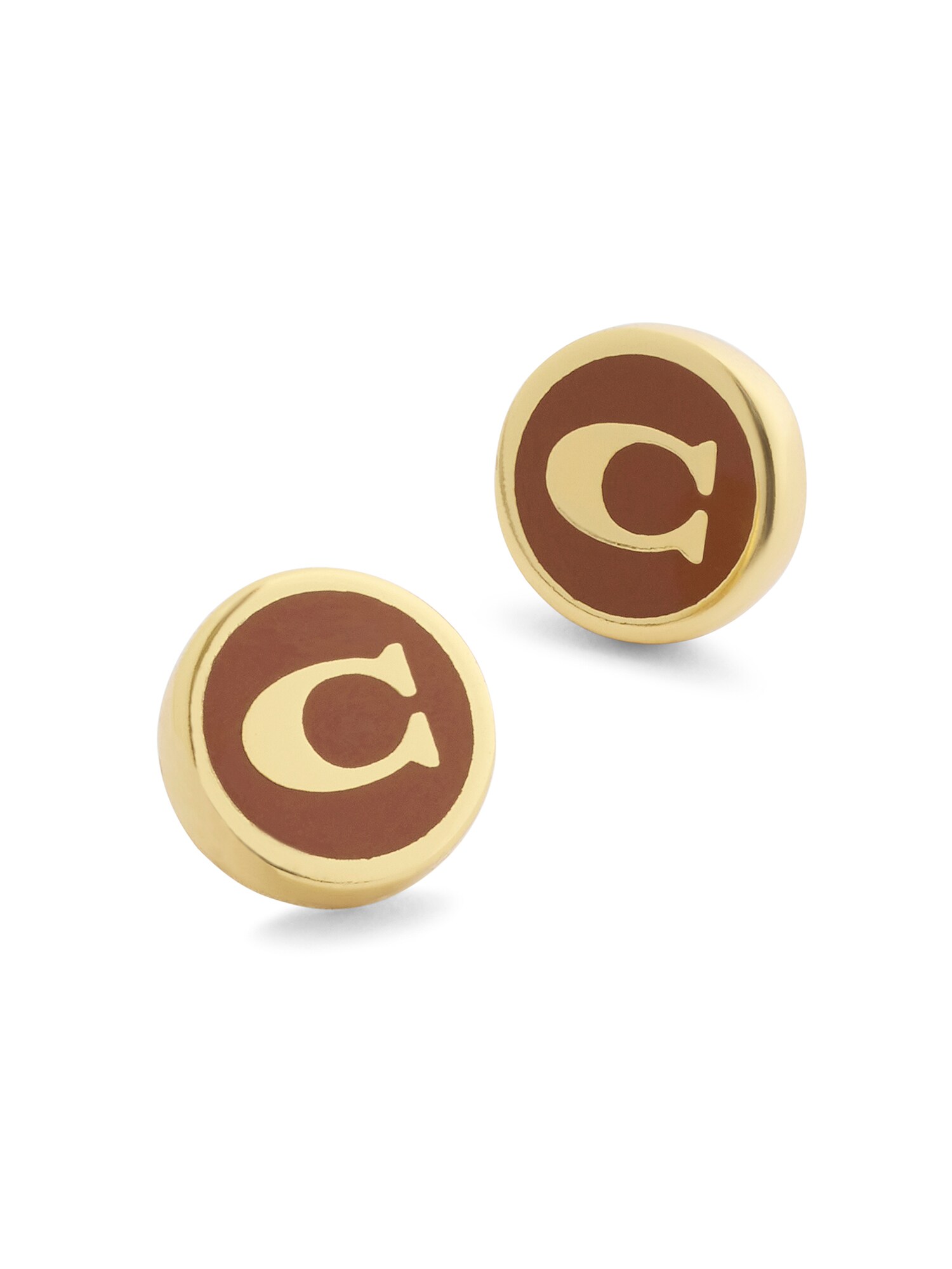 COACH Pendientes marrón / oro – imagen 3