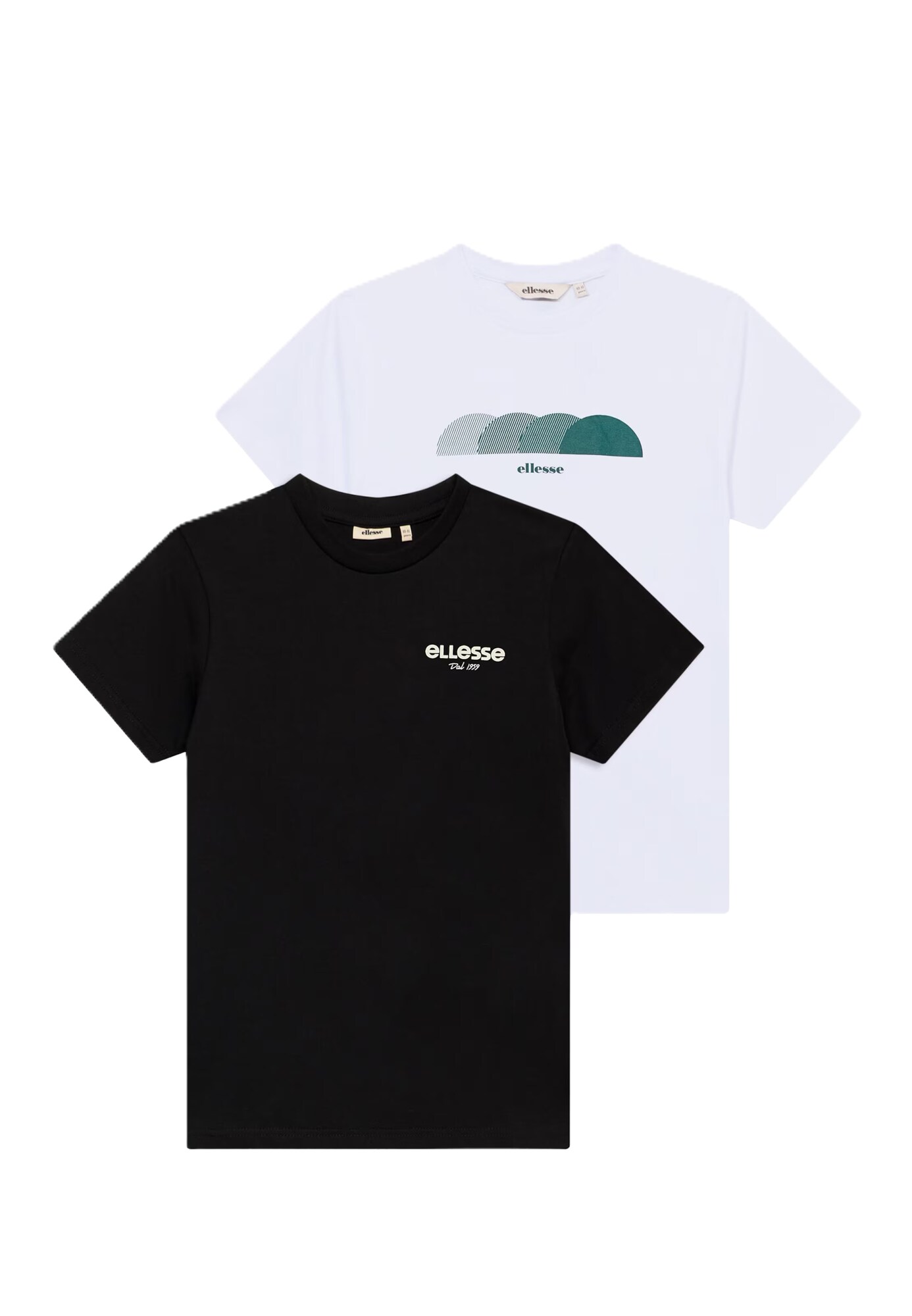 ELLESSE Tricou Jochtal verde petrol / negru / alb