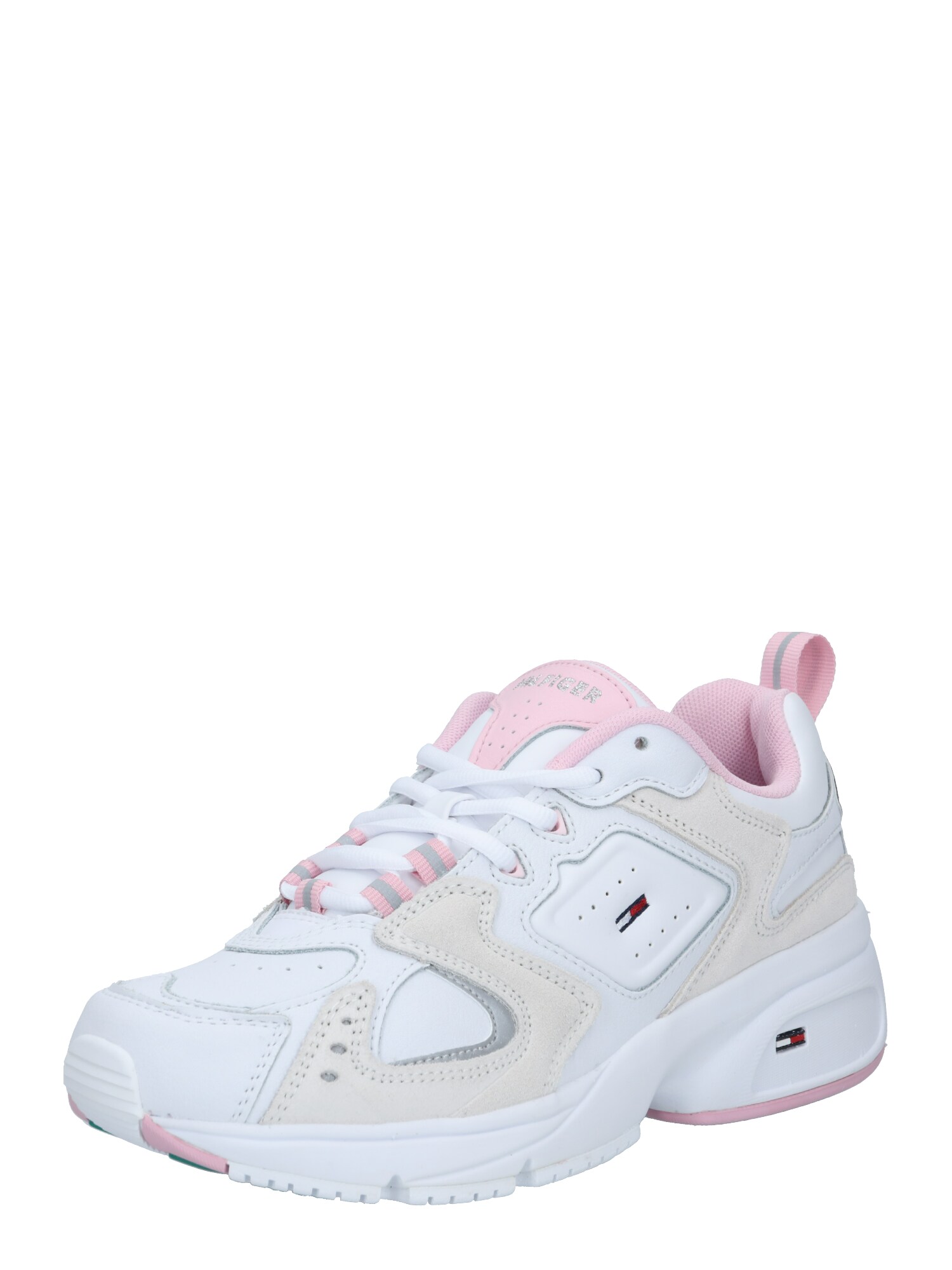 Tommy Jeans Sportbačiai be auliuko  rožinė / balta