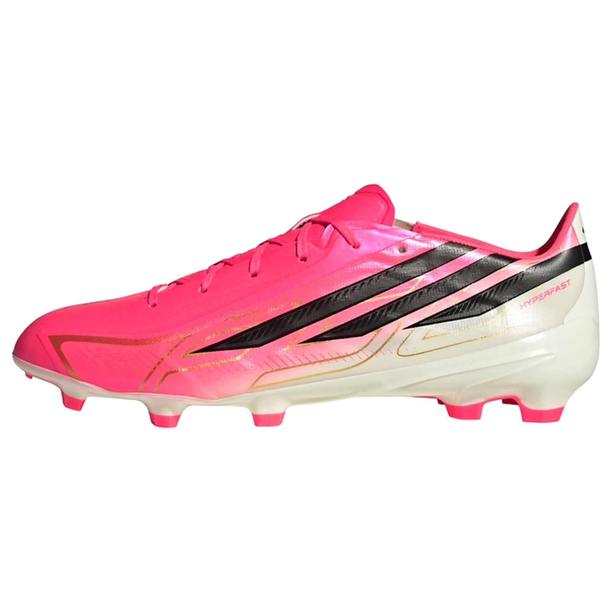 ADIDAS PERFORMANCE Ghete de fotbal F50 Hyperfast League crem / roz închis / negru
