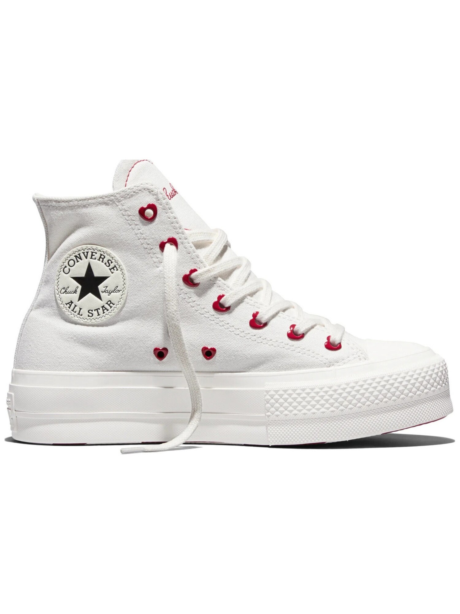 CONVERSE Zapatillas deportivas altas 'CHUCK TAYLOR ALL STAR LIFT PLATFORM' rojo vivo / blanco – imagen 2
