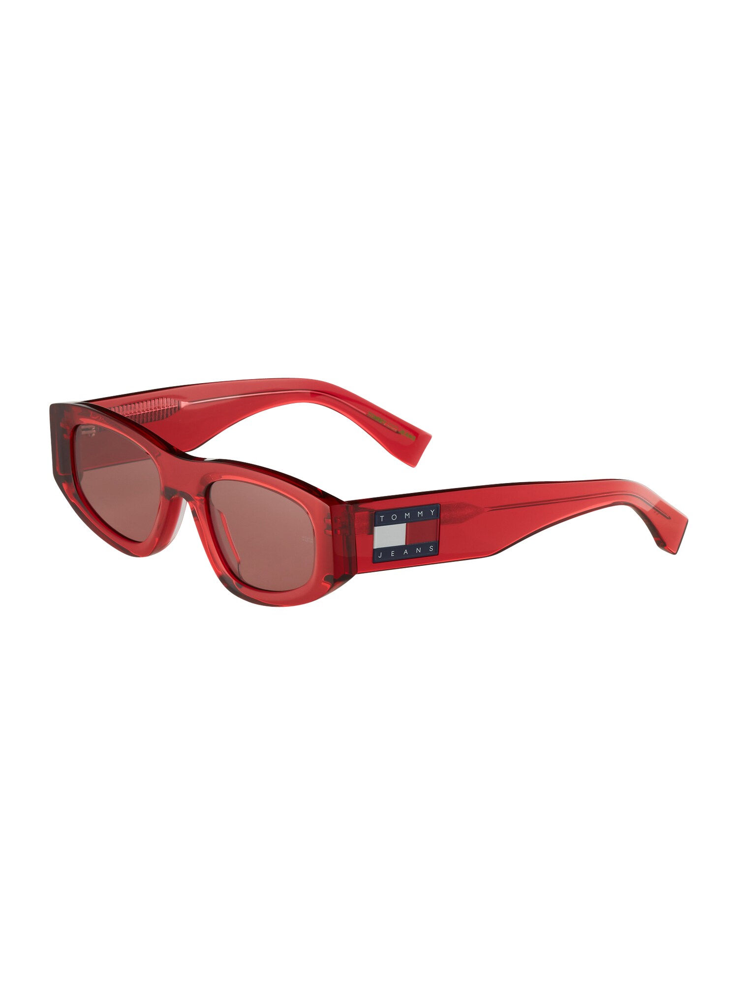 TOMMY HILFIGER Akiniai nuo saulės '0087/S' tamsiai mėlyna / rūdžių raudona / ugnies raudona / balta