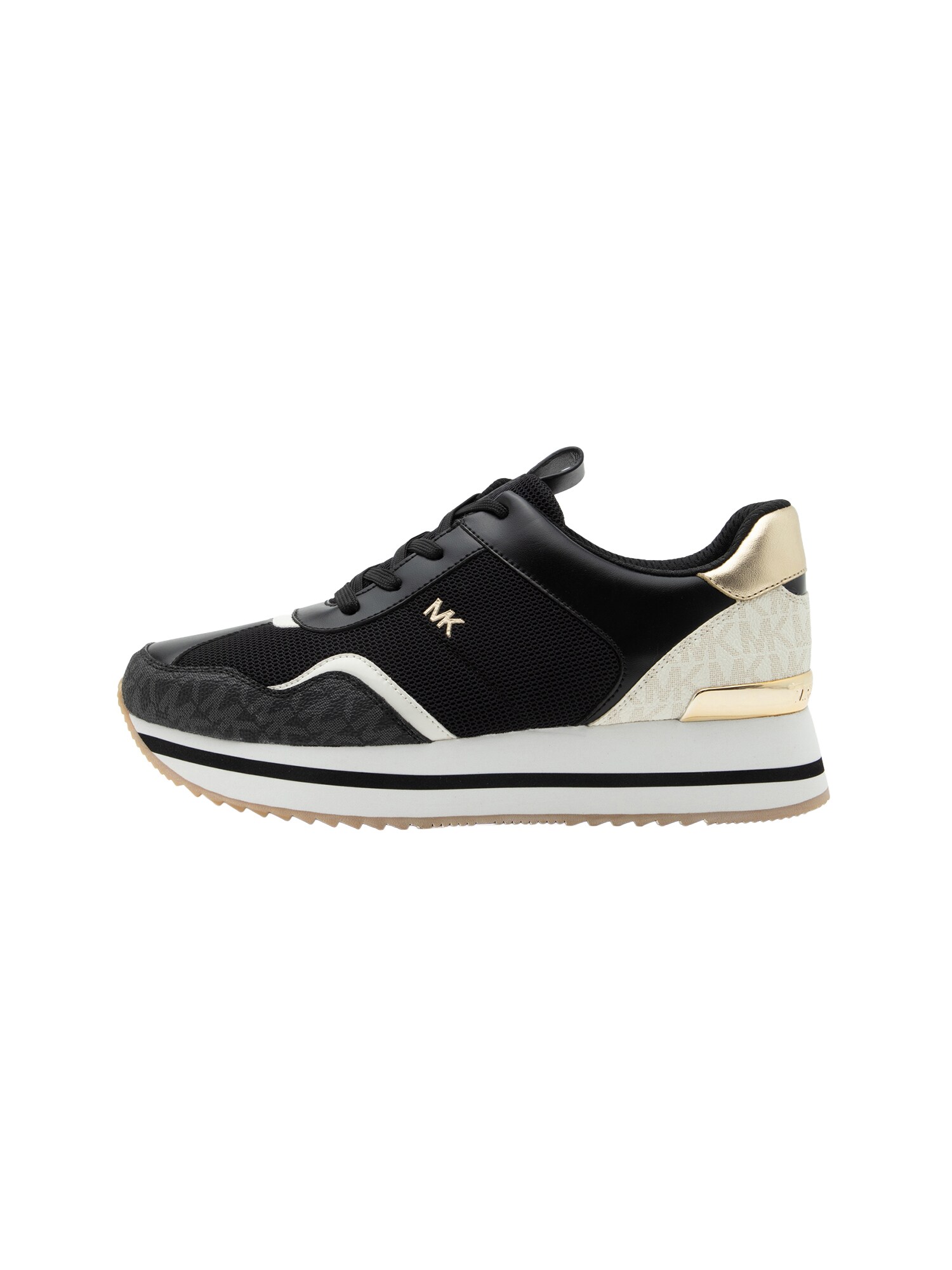 MICHAEL Michael Kors Sneaker low RAINA fildeş / bej închis / auriu / negru