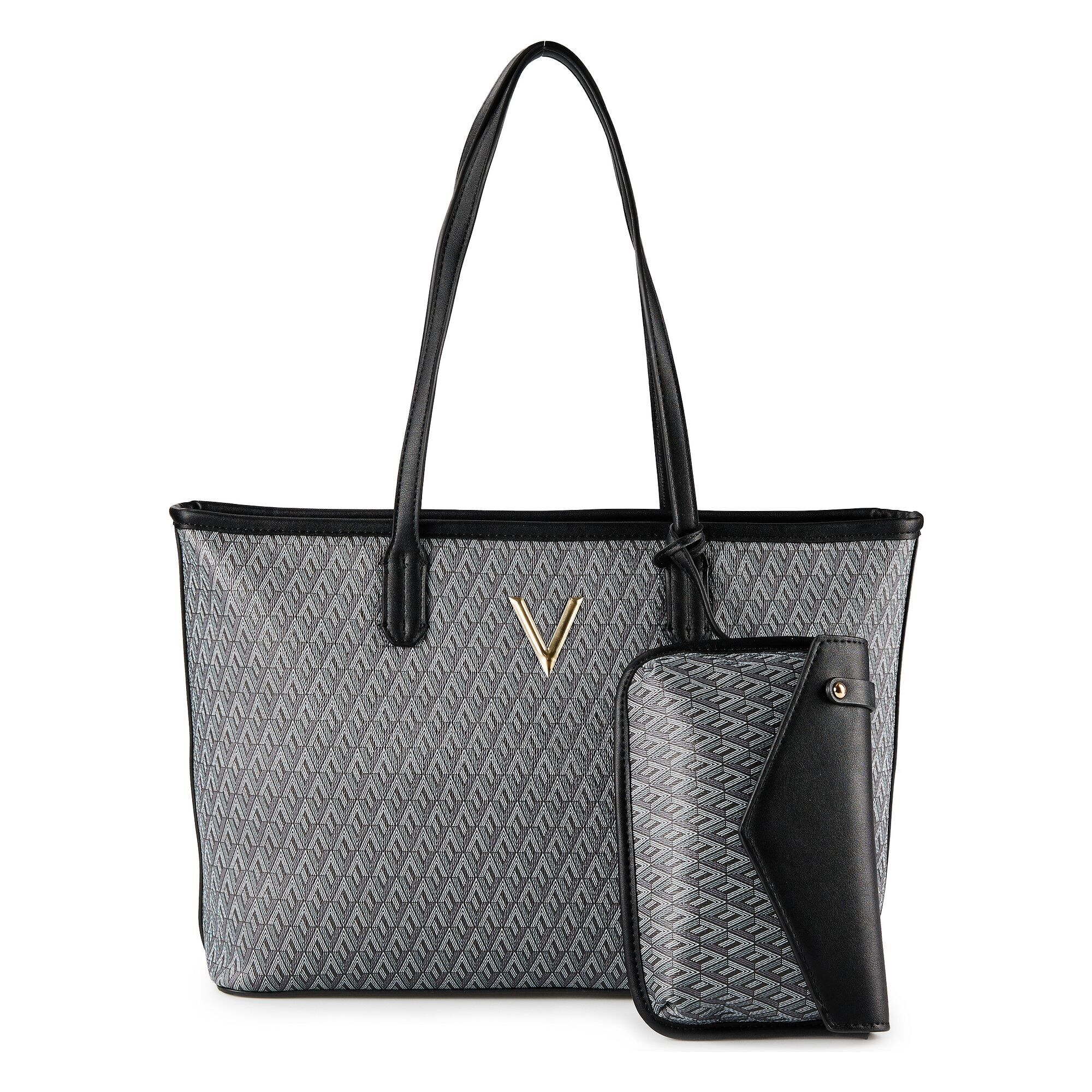 Valentino Shopper 'Queen Re' Grijs / Zwart