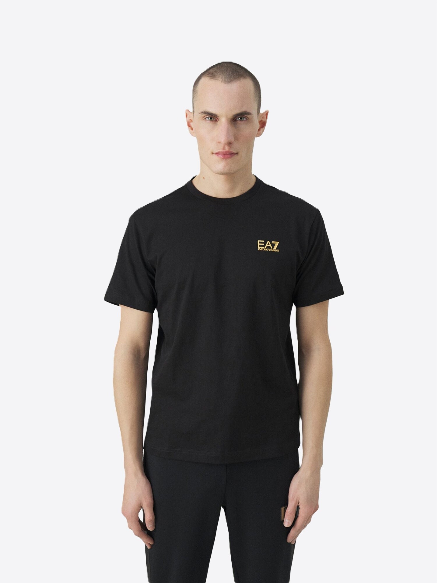EA7 Emporio Armani Camiseta oro / negro – imagen 4