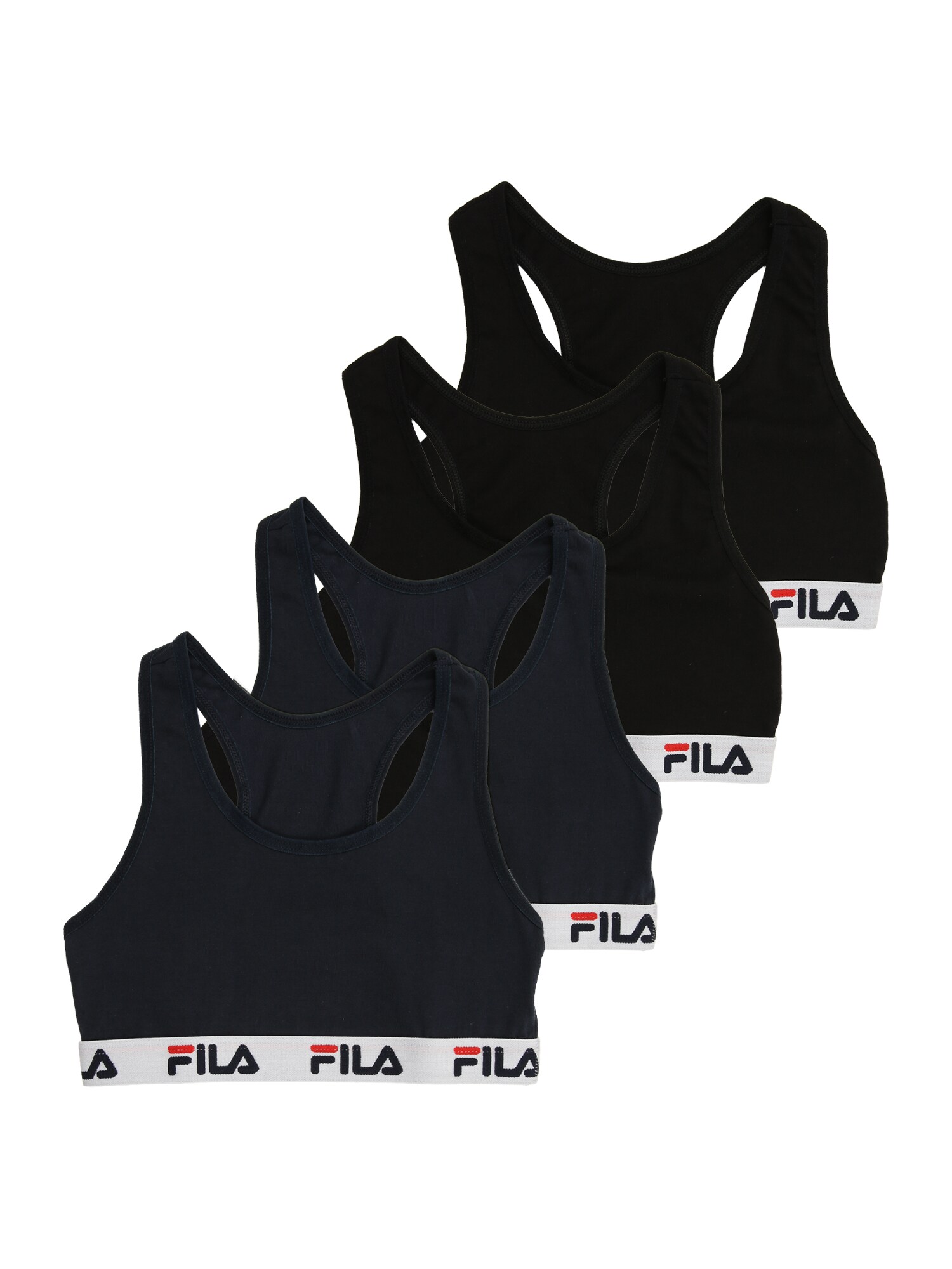 FILA Top  albastru noapte / roșu deschis / negru / alb