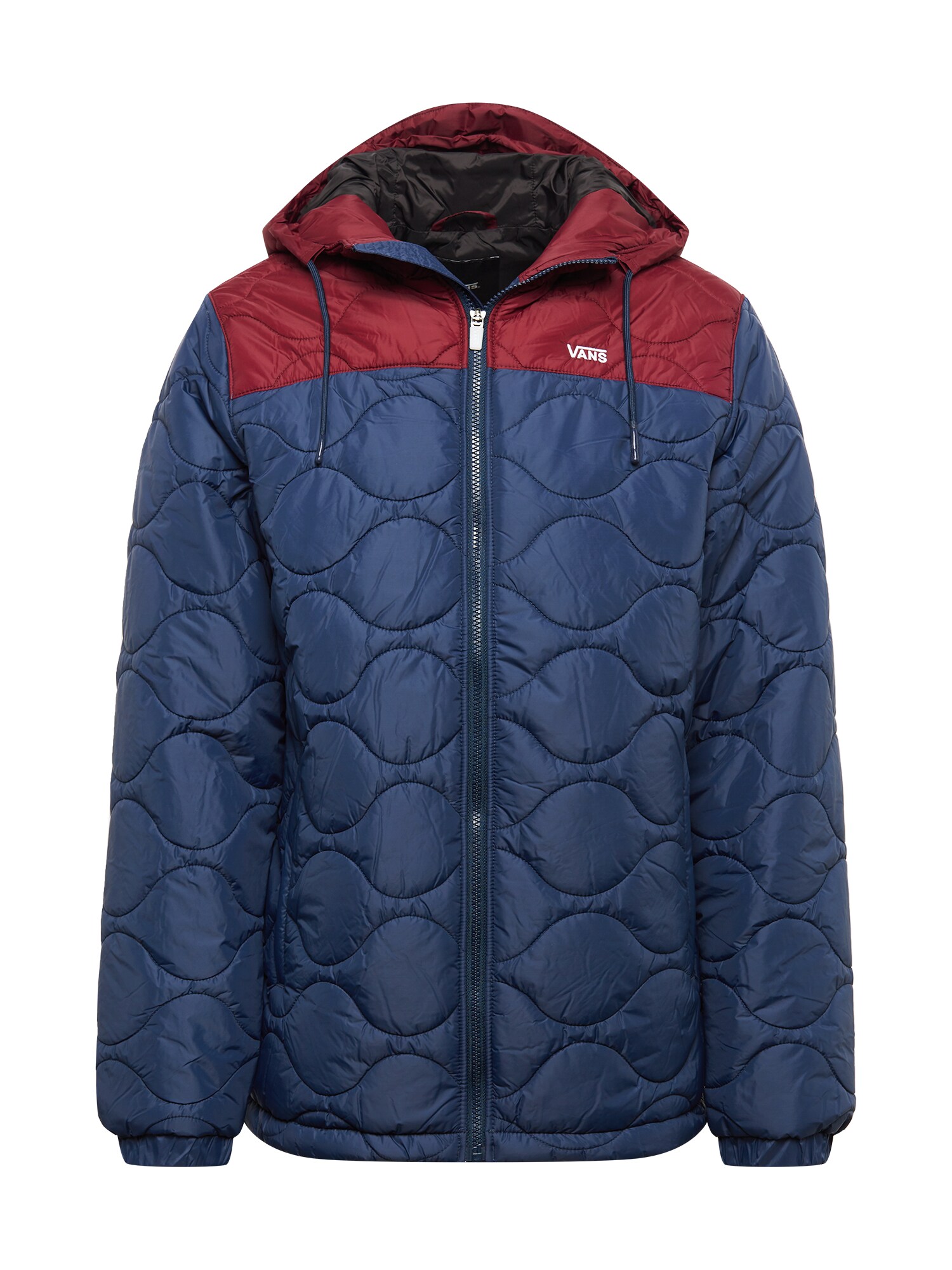 VANS Demisezoninė striukė 'WOODCREST II'  burgundiško vyno spalva / mėlyna