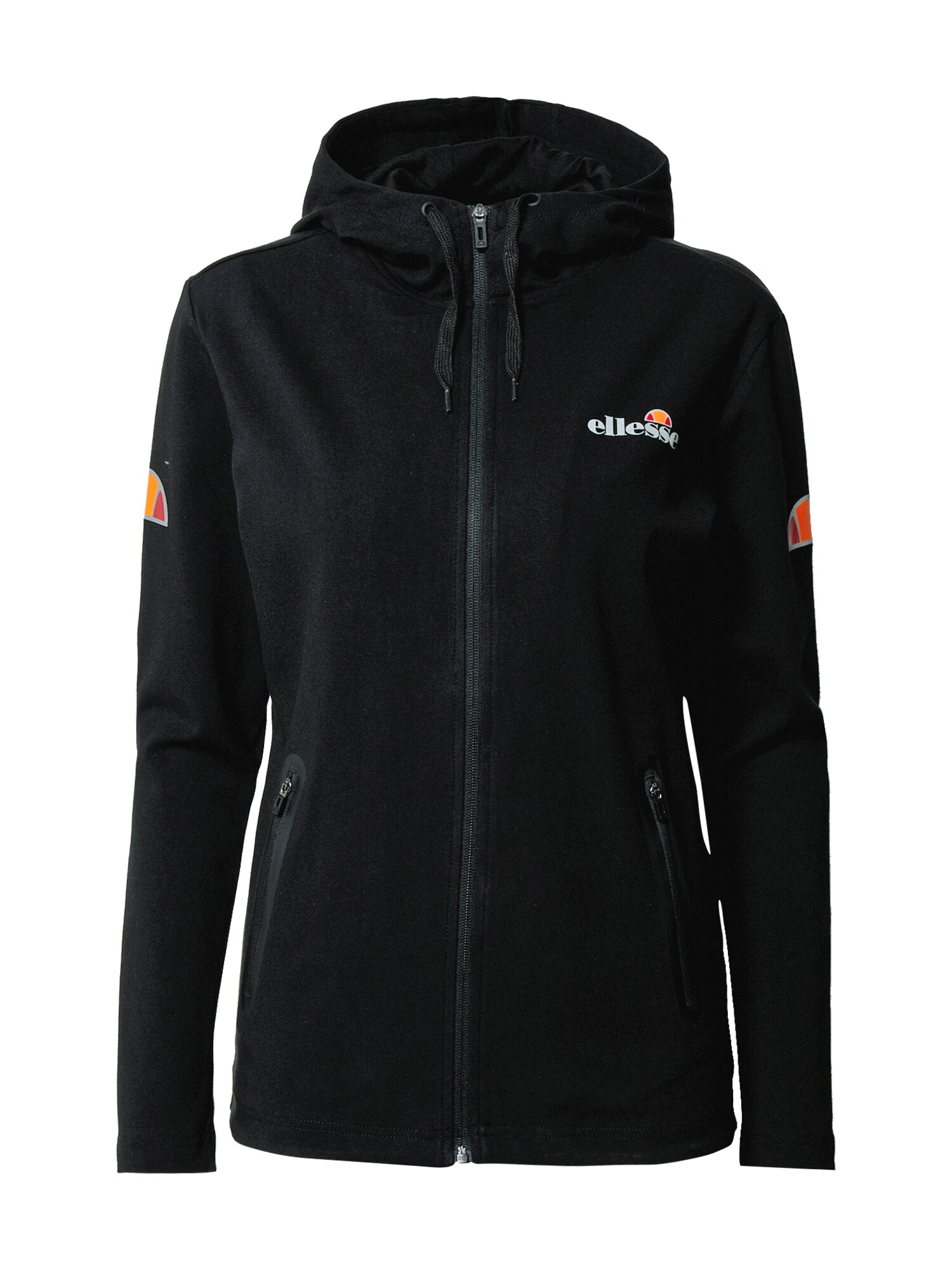 ELLESSE Sportinis džemperis 'Ceresa'  juoda / balta / raudona / oranžinė