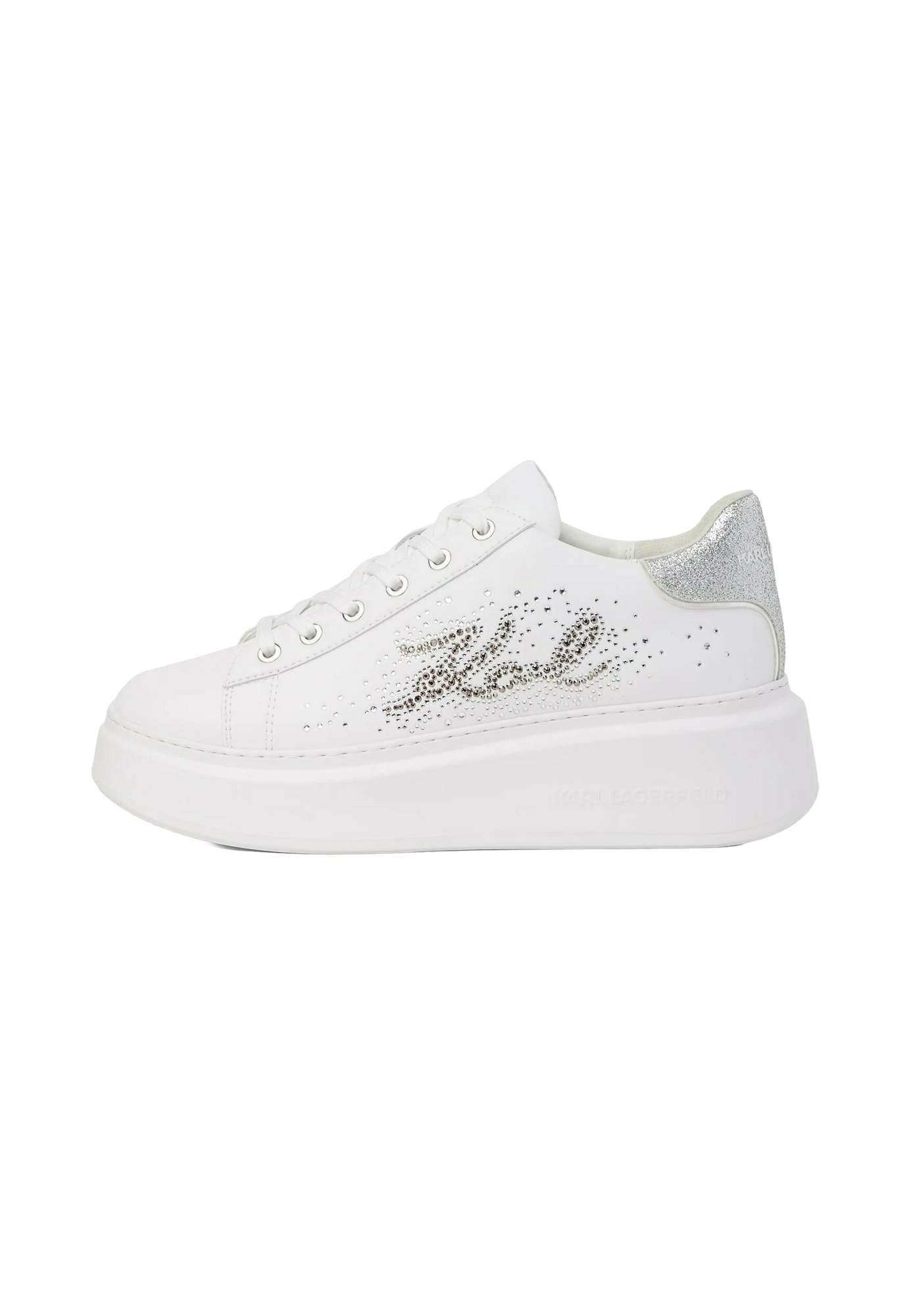 Karl Lagerfeld Sneaker low Anakapri argintiu / alb