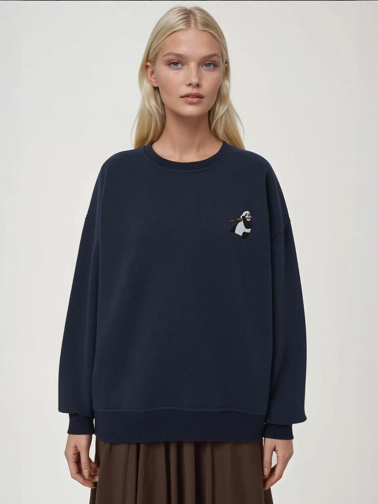 Hiccup Sweatshirt Damen Größe XL nachtblau / umbra / schwarz / weiß