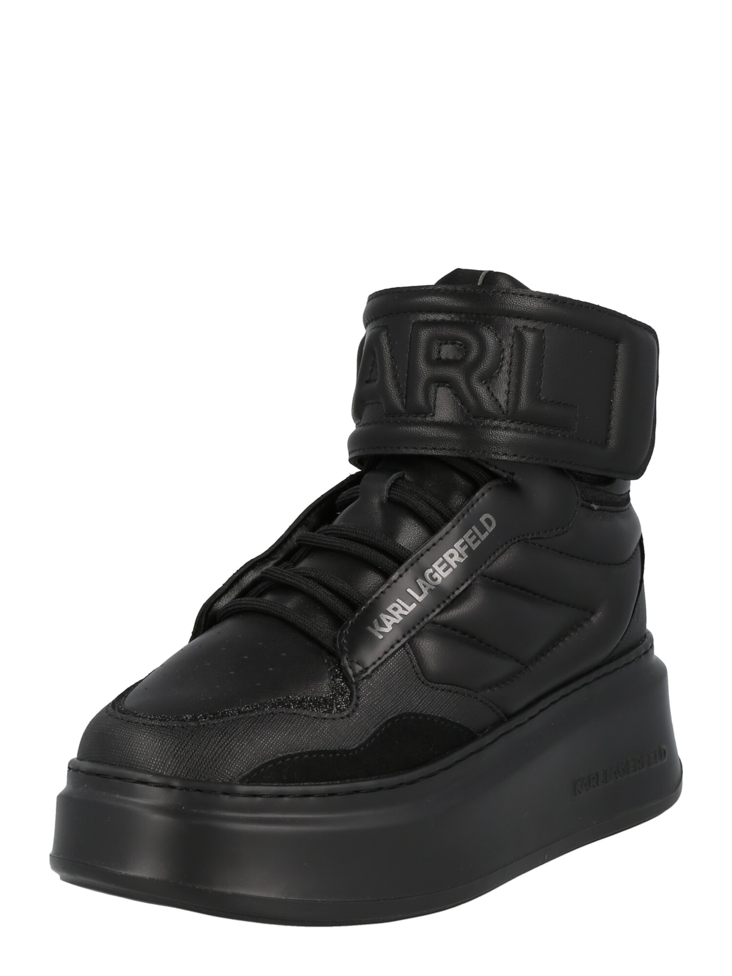Karl Lagerfeld Sneaker înalt 'ANAKAPRI'  gri deschis / negru