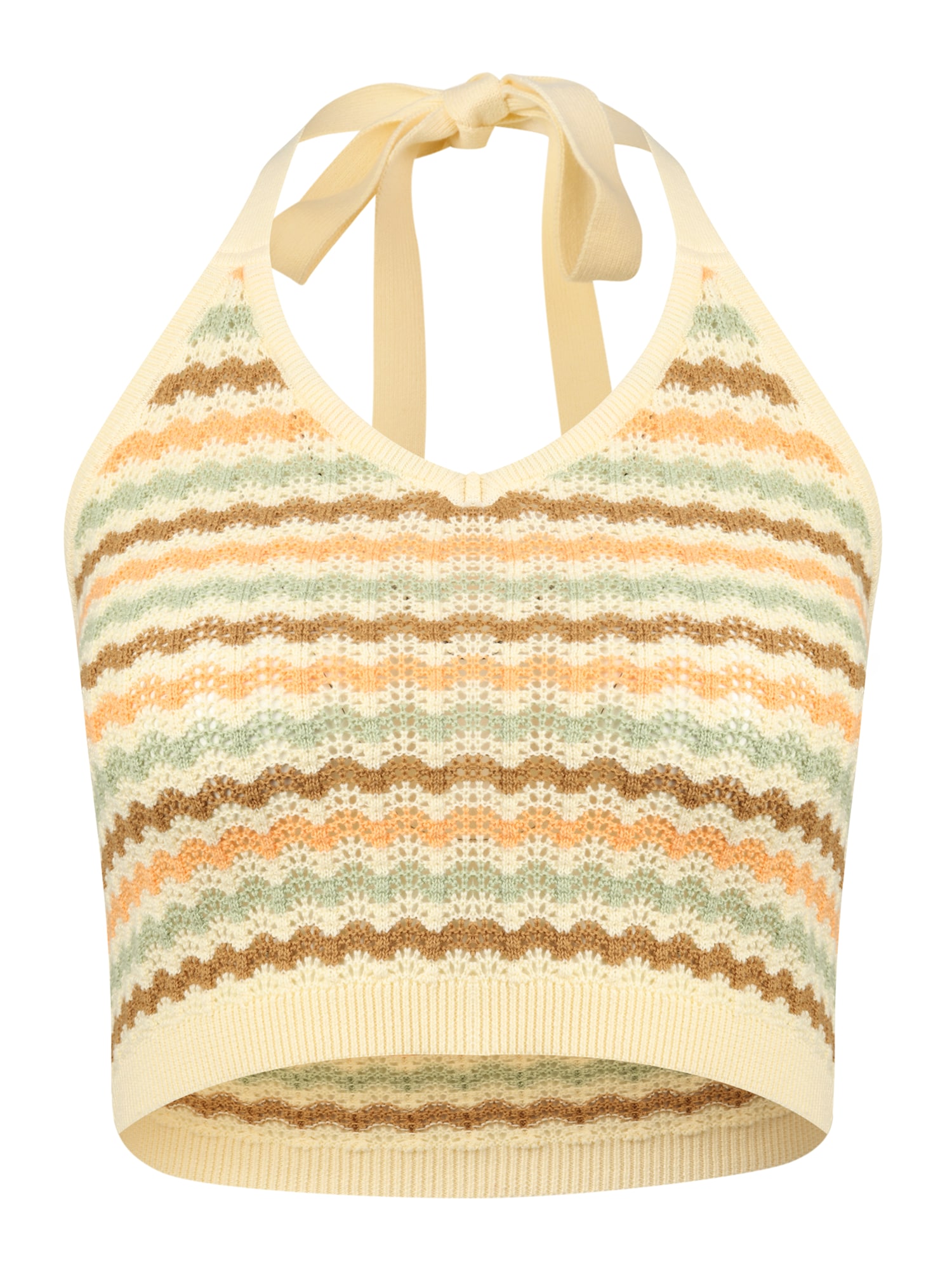 Pieces Petite Pieces Petite Shirt 'VENICE' beige / braun / khaki / orange