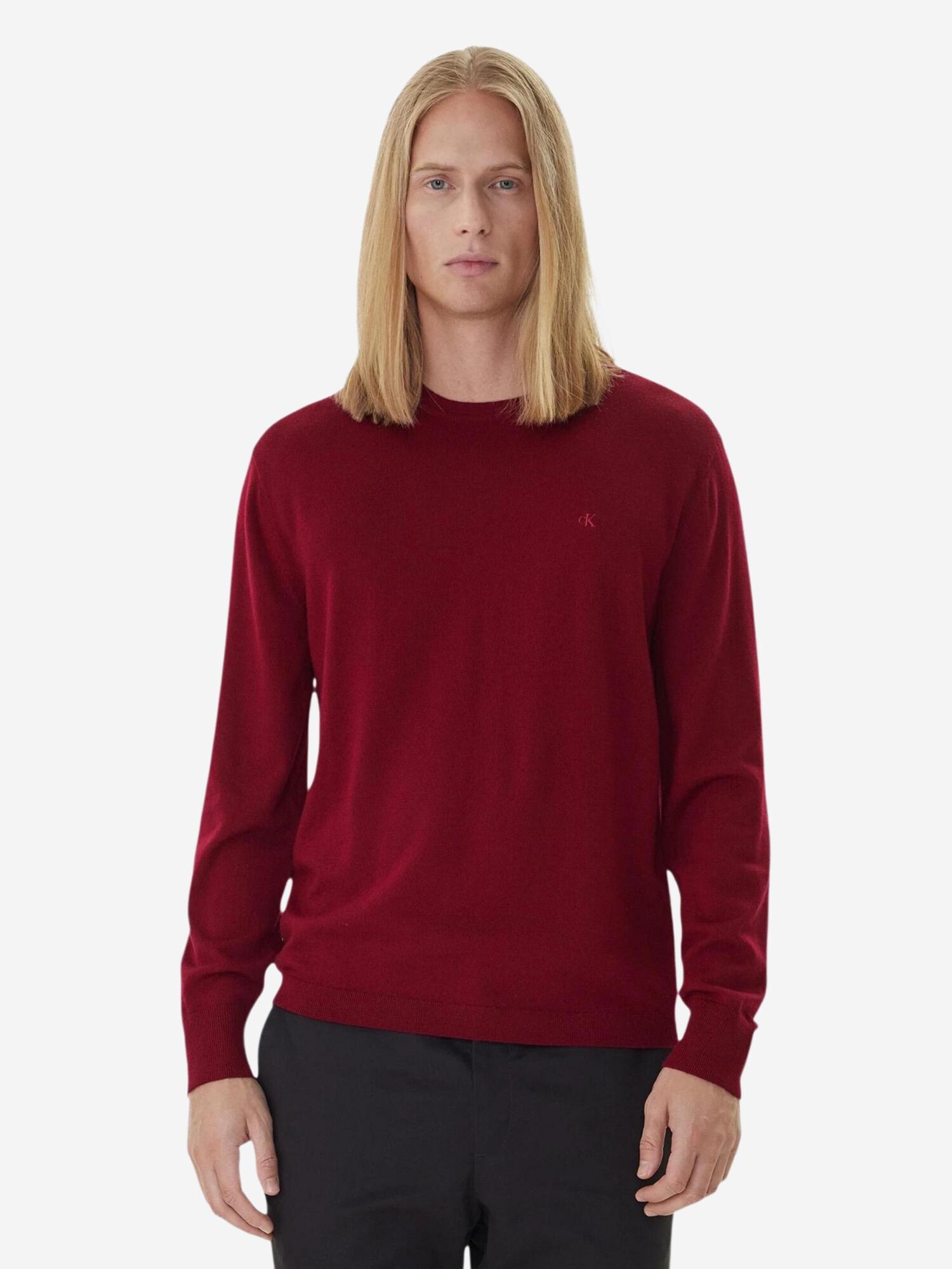 Calvin Klein Pulover roșu bordeaux