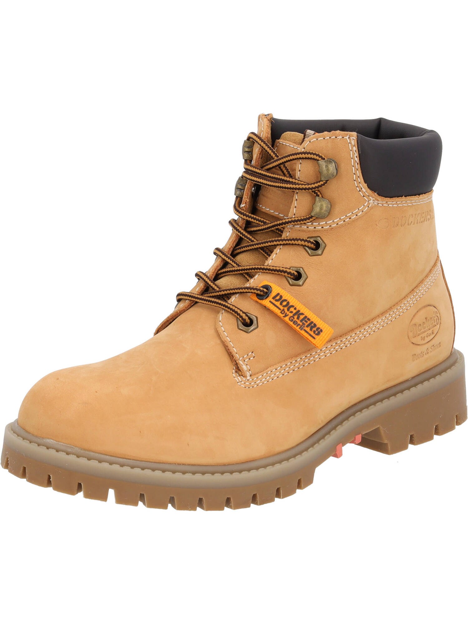 Dockers by Gerli Bocanci cu șireturi 53AX103  galben muștar / negru