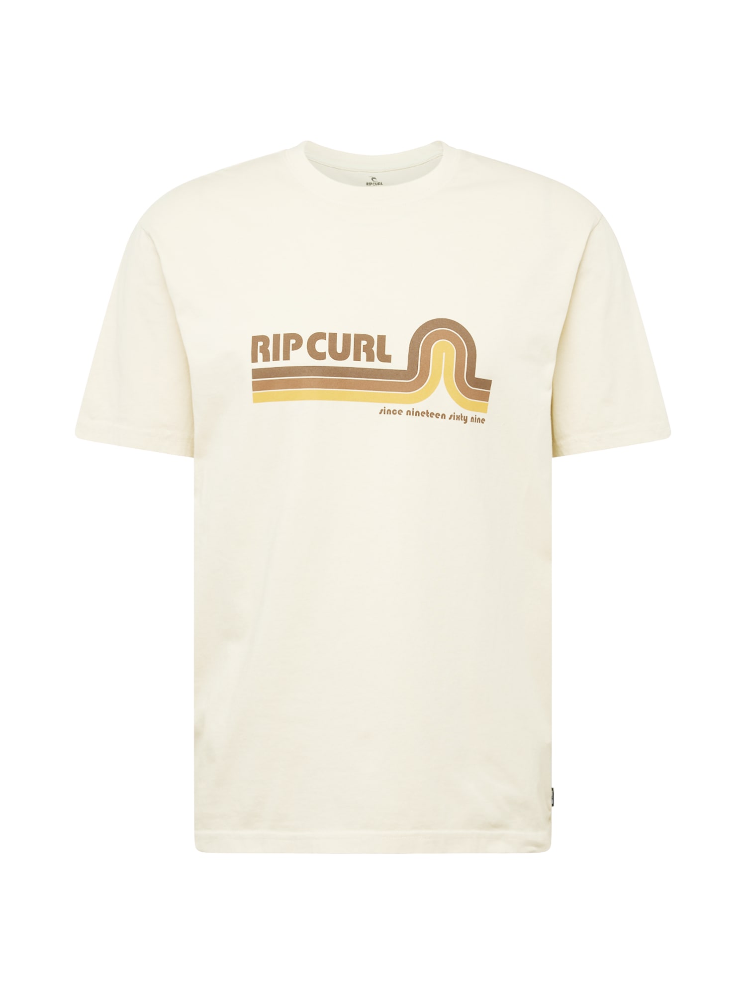 RIP CURL Функционална тениска 'REVIVAL MUMMA'  кафяво / брокат / жълто / естествено бяло