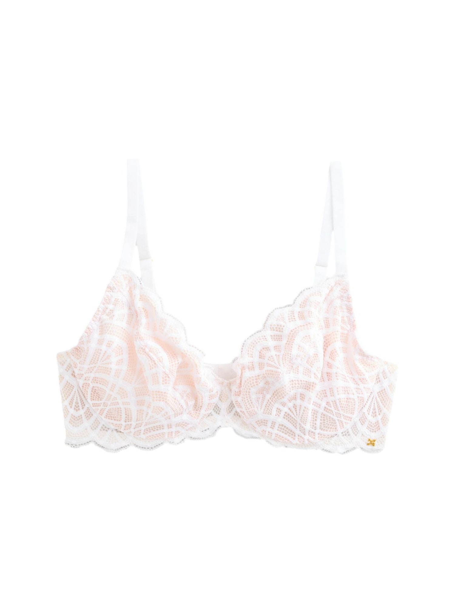 Next Sutien  roz pudră / alb