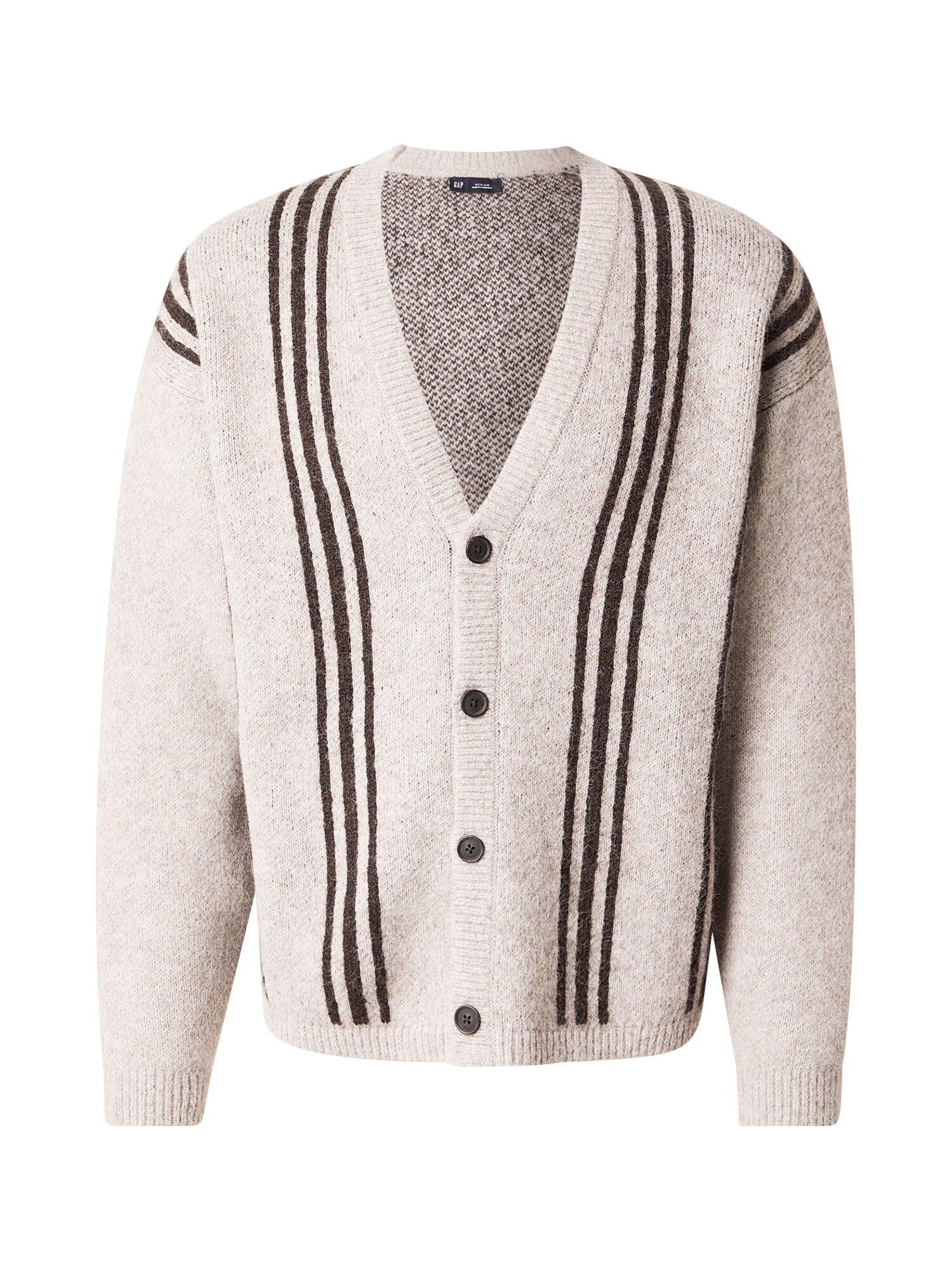 GAP Geacă tricotată  bej amestecat / maro închis