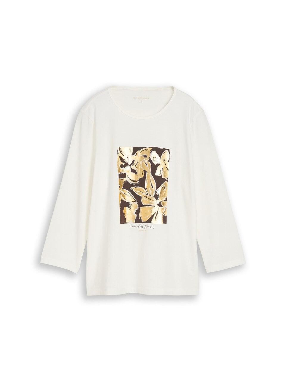 T-shirt mörkbrun / guld