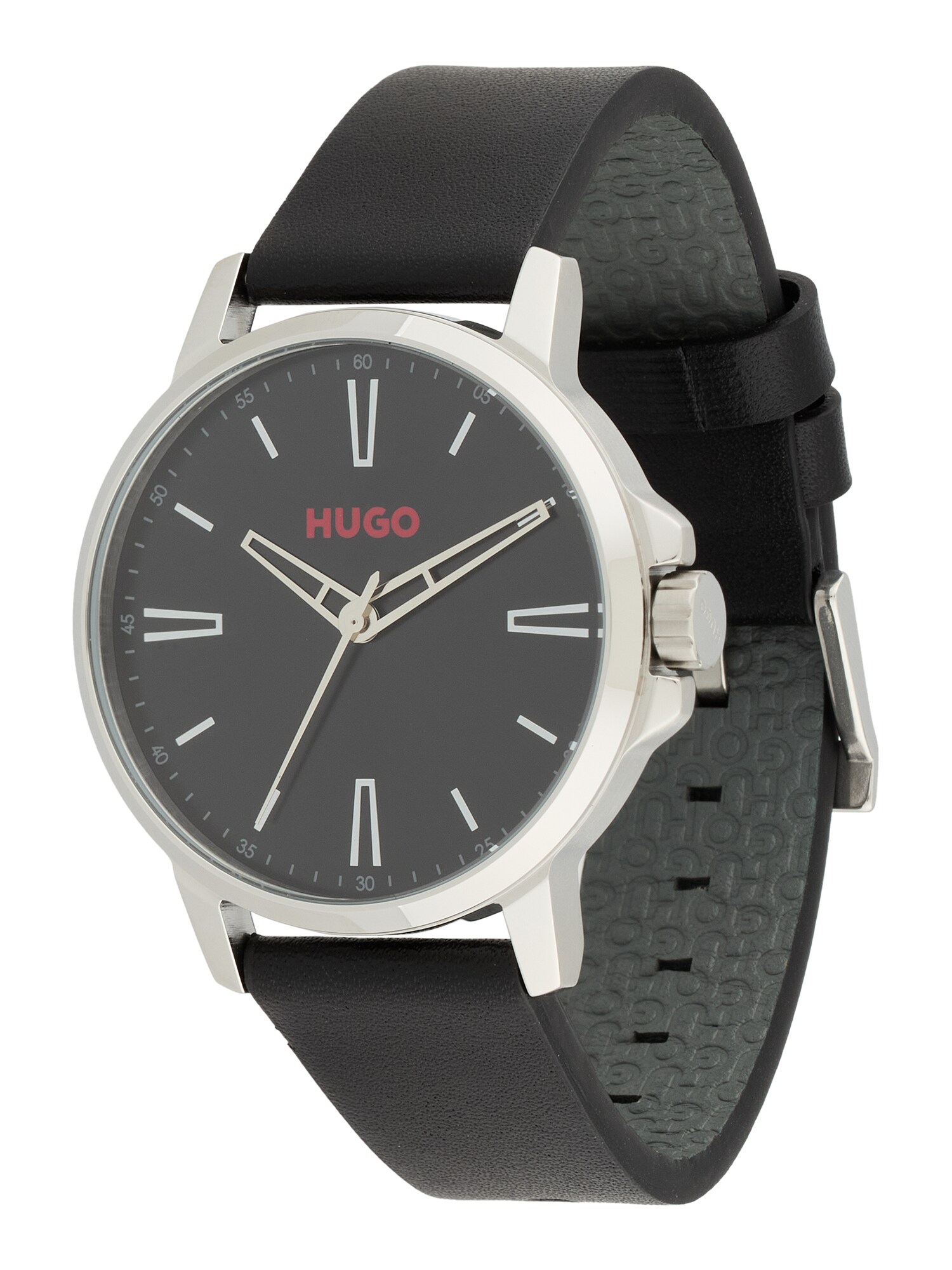 HUGO Ceas analogic Smooth  roșu / negru / argintiu