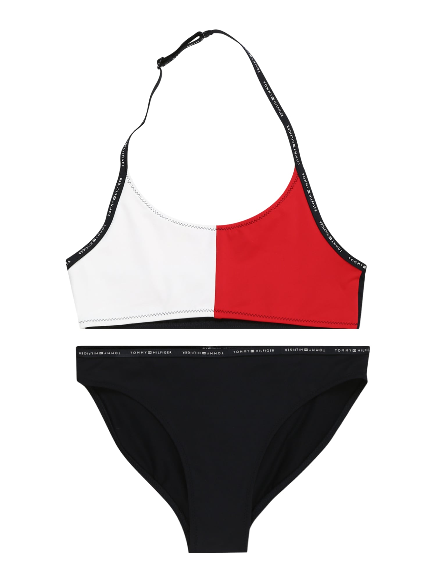 Tommy Hilfiger Underwear Бански тип бикини  морскосиньо / огнено червено / бяло