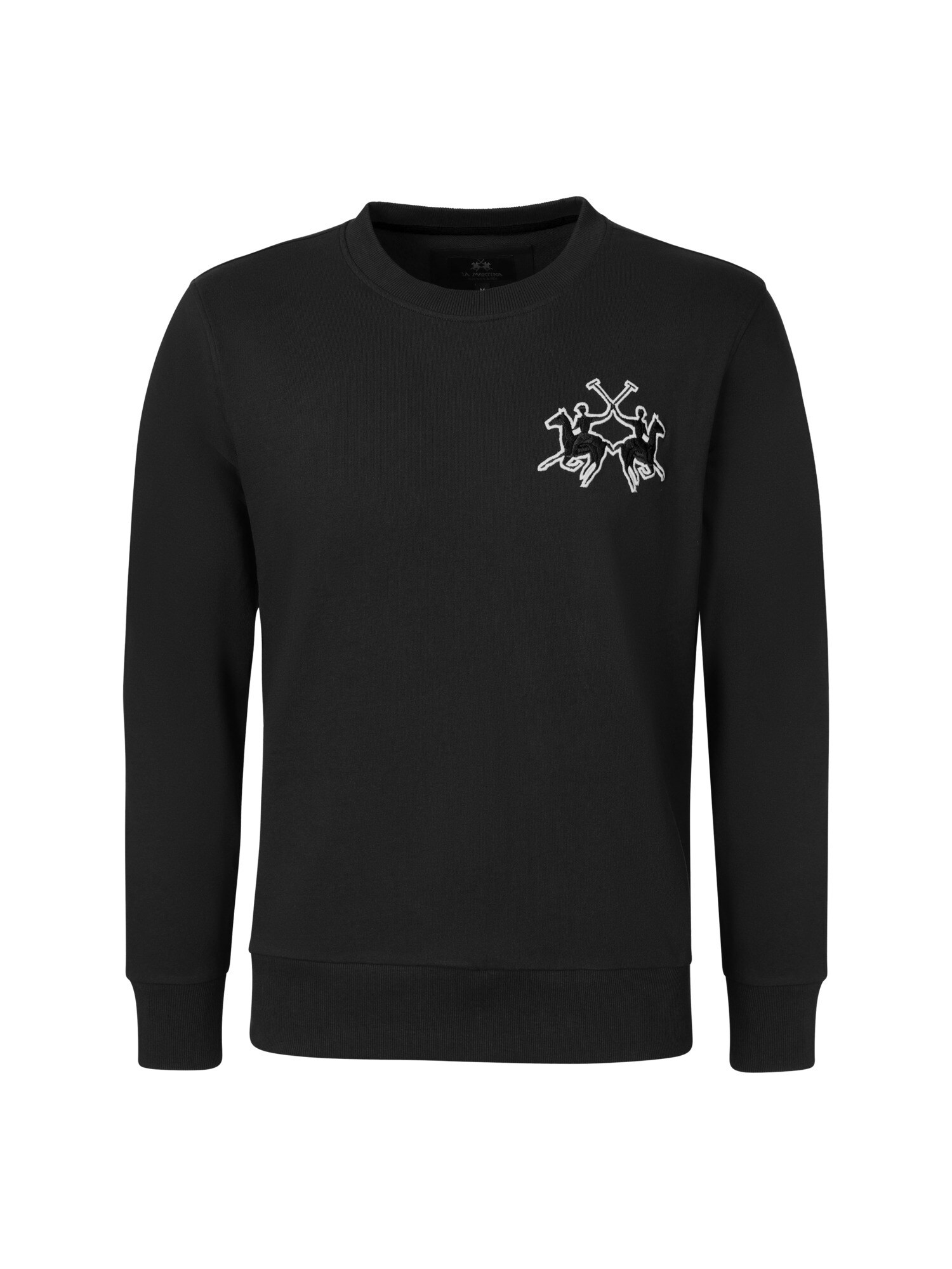 La Martina Sudadera  gris / negro