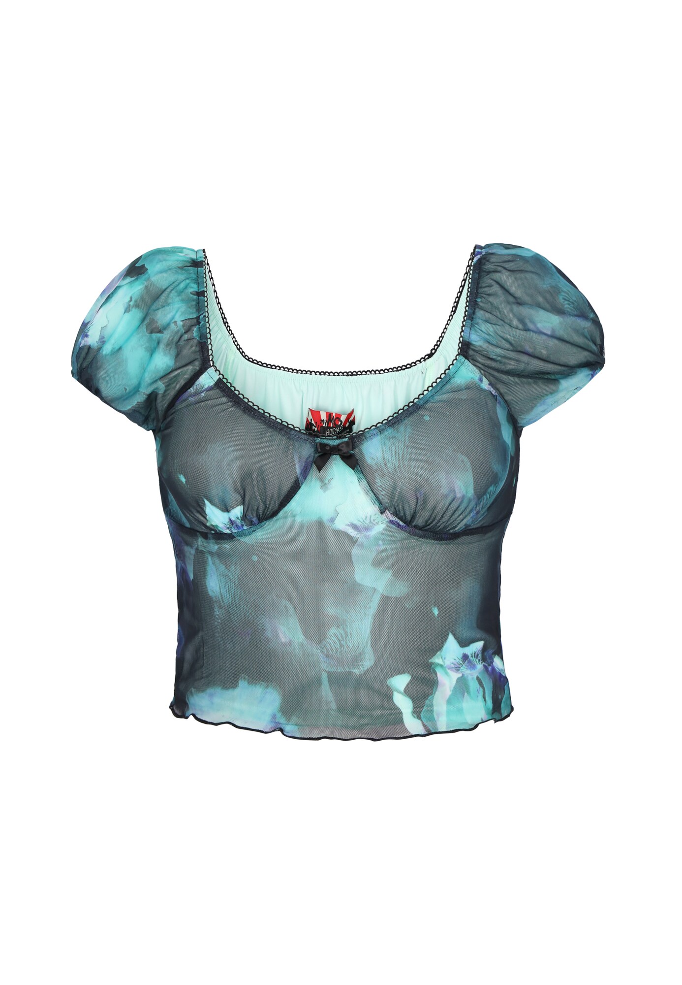 myMo ROCKS Blusa  navy / aqua / azul violaceo
