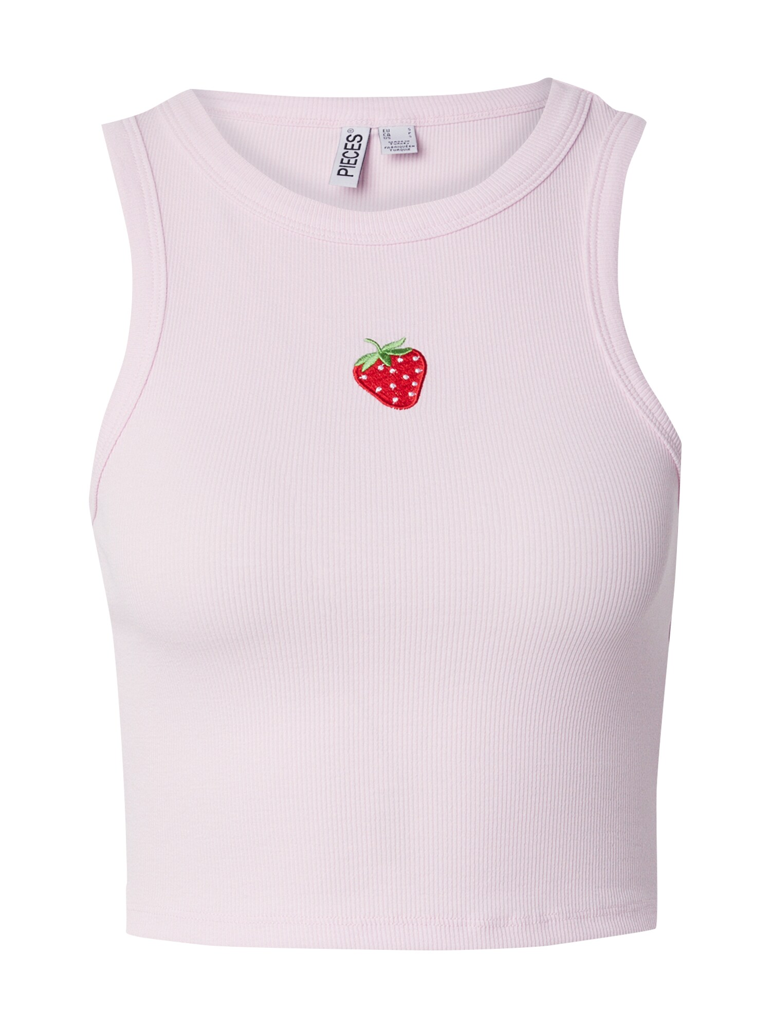 PIECES Top PCMIMI  verde deschis / roz / roșu