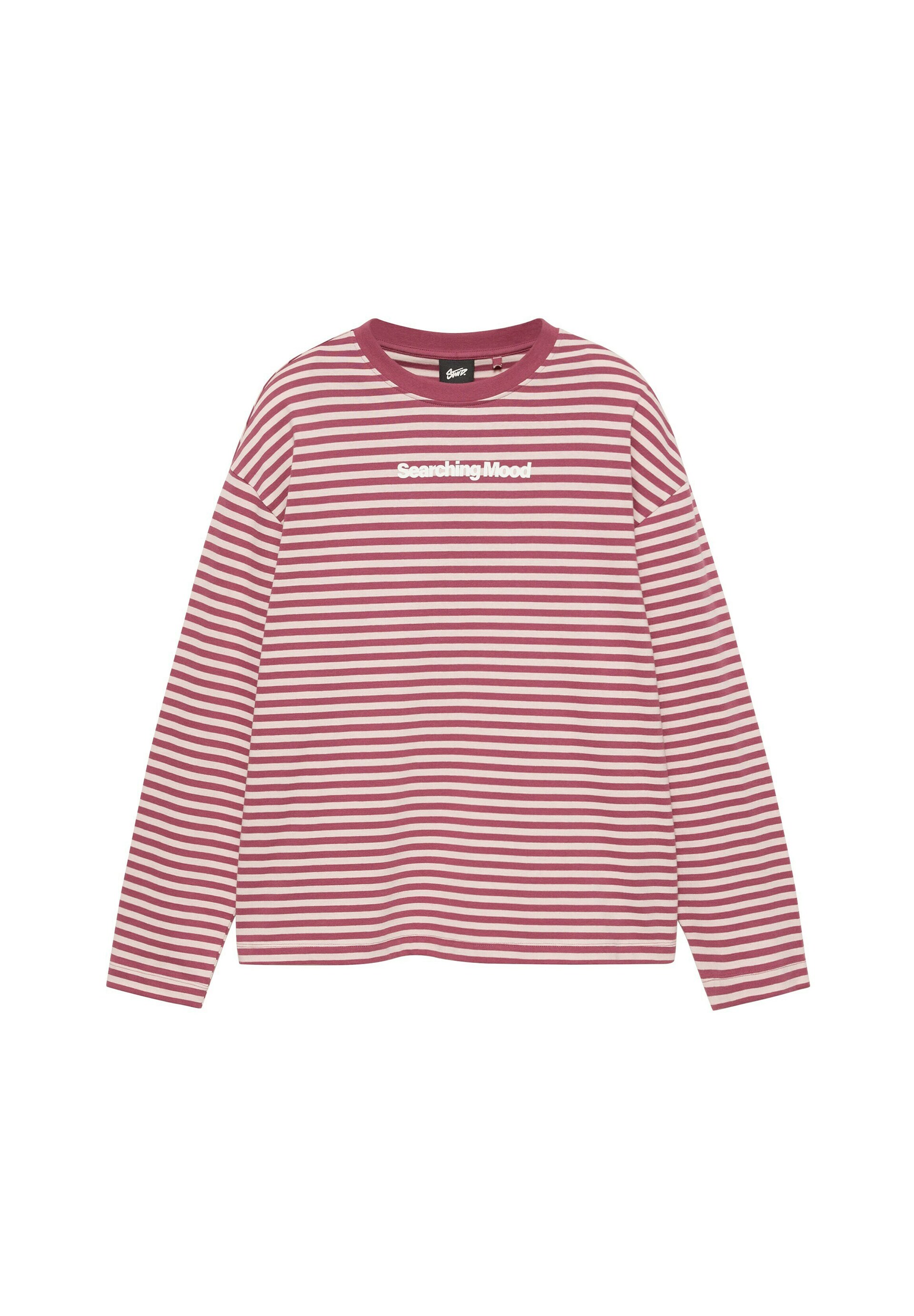 Pull & Bear T-shirt 'STWD' pastellrosa / burgunder herr