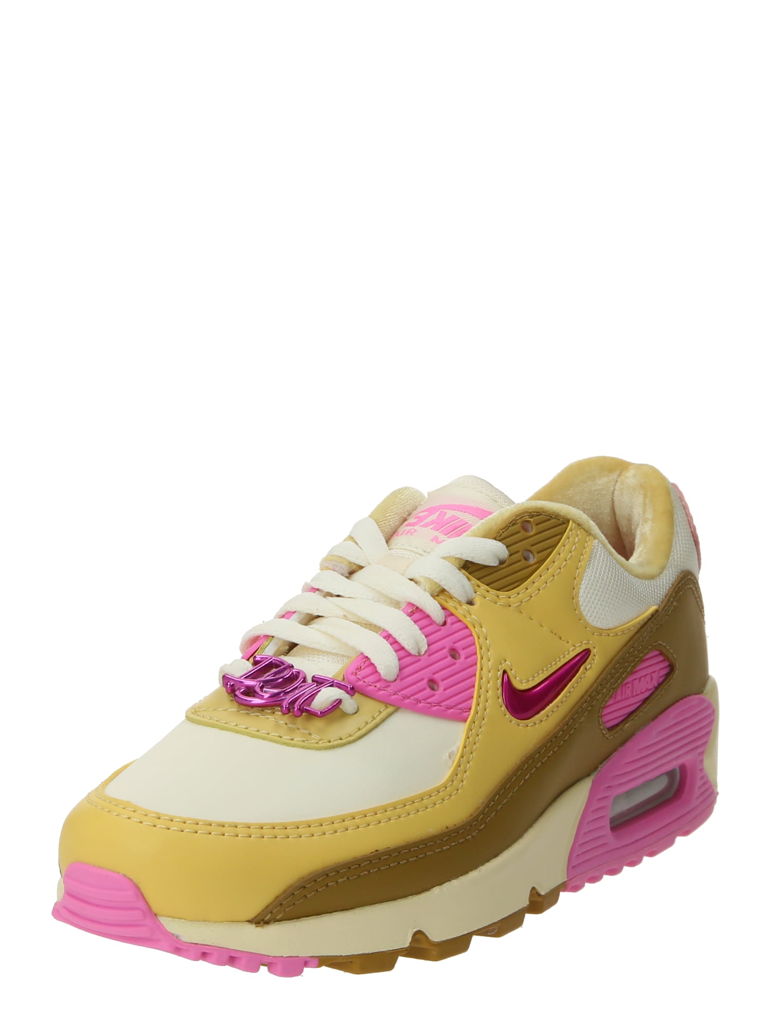Nike Sportswear Niske tenisice 'AIR MAX 90'  žuta / kaki / roza / bijela