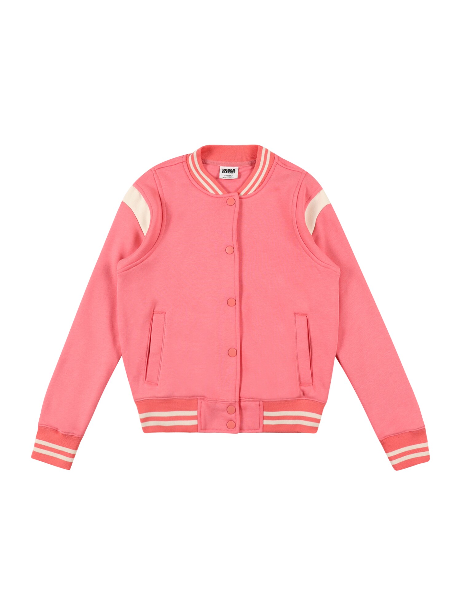Urban Classics Kids Demisezoninė striukė rožinė / balta